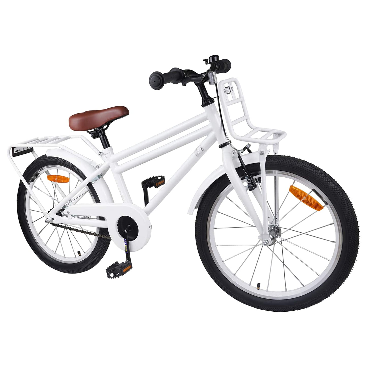 Kids Bike 22 Inches for 7-12 Years Old White