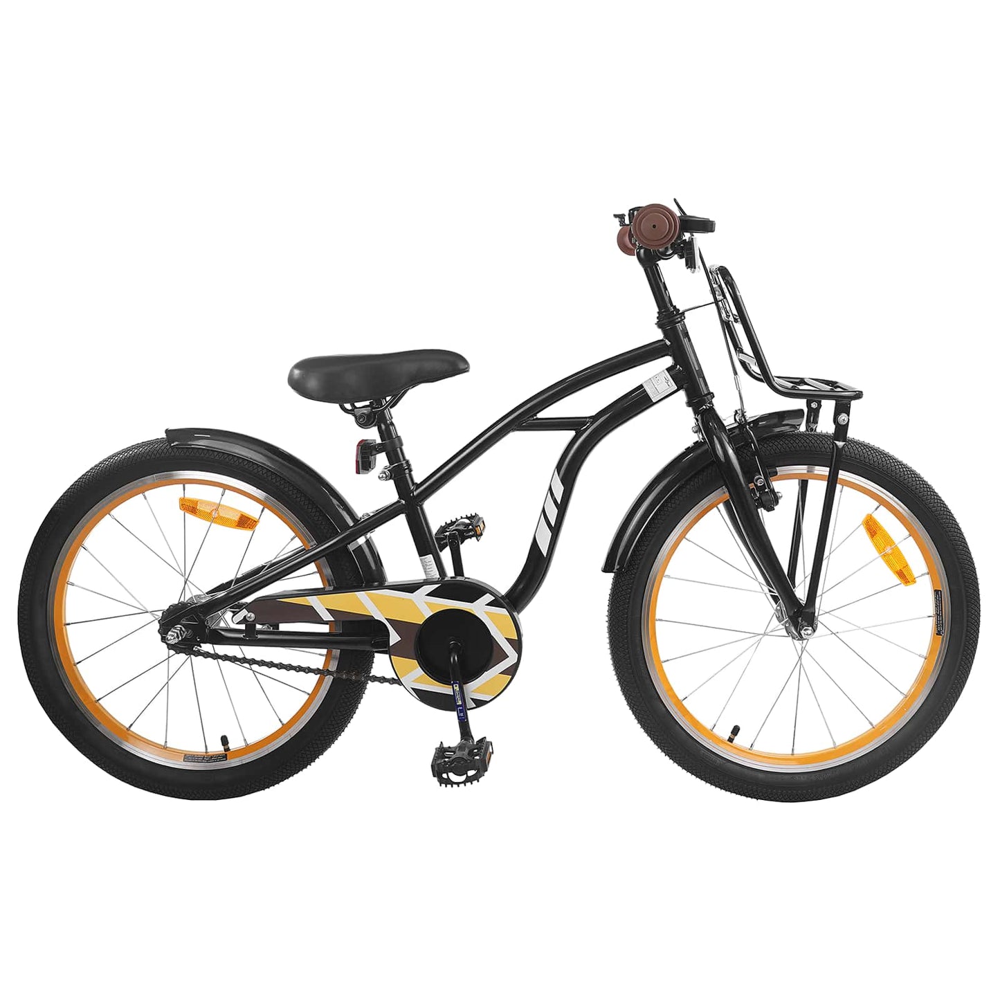Kids Bike 22 Inches for 7-12 Years Old Black