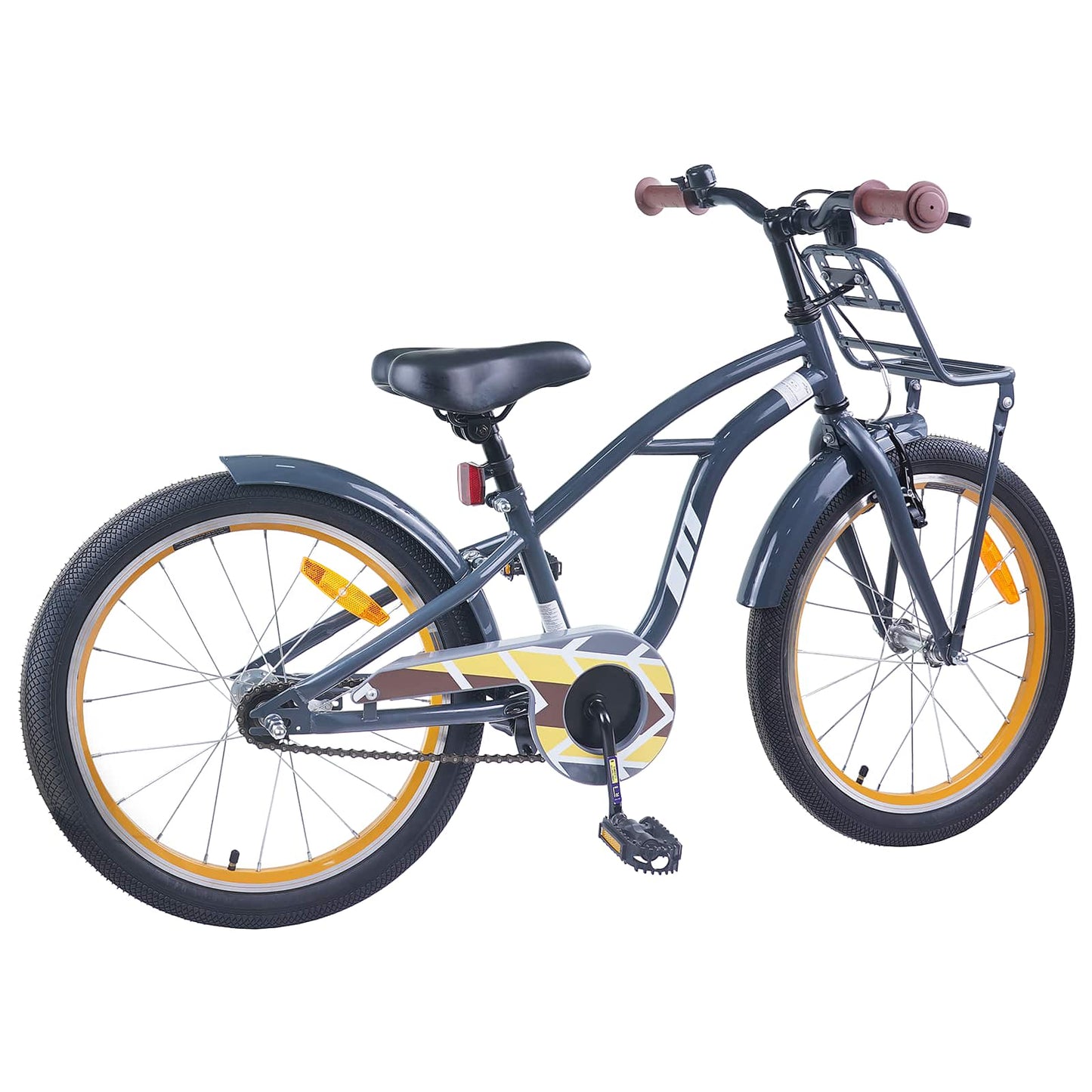 Kids Bike 22 Inches for 7-12 Years Old Dark Grey