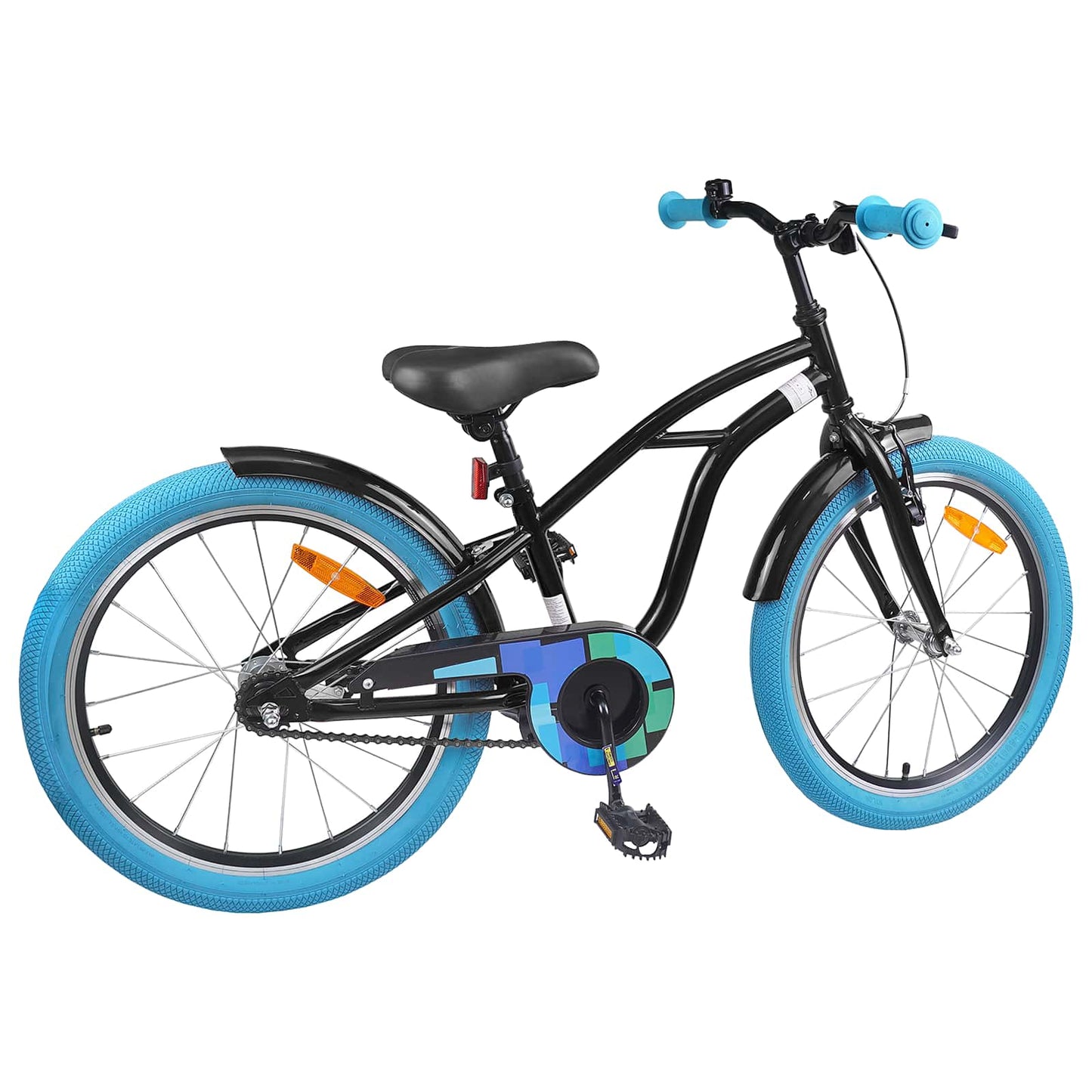 Kids Bike 22'' for 7-12 Years Old Black