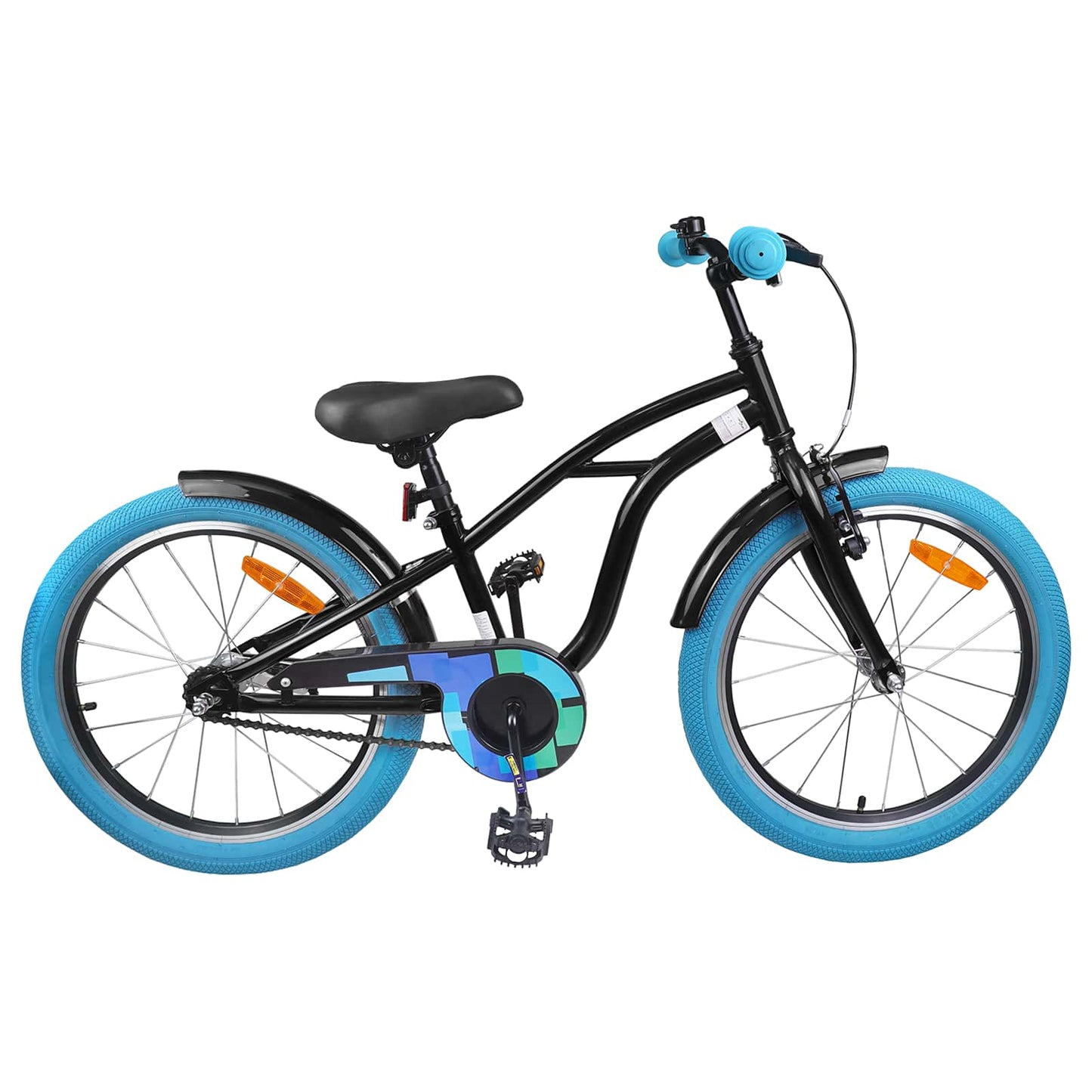 Kids Bike 22'' for 7-12 Years Old Black