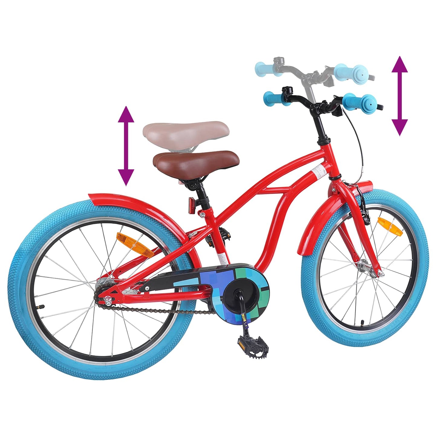 Kids Bike 20'' for 6-11 Years Old Red