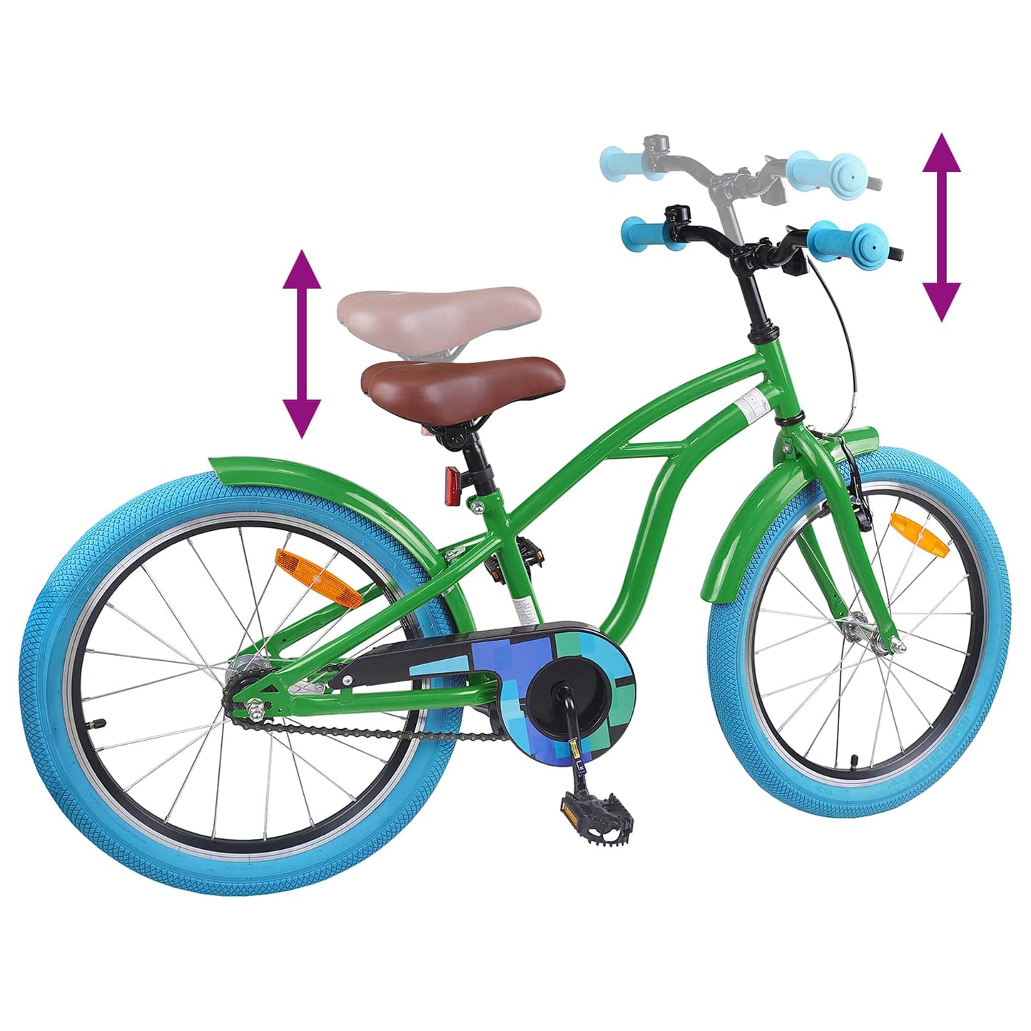 Kids Bike 20'' for 6-11 Years Old Green