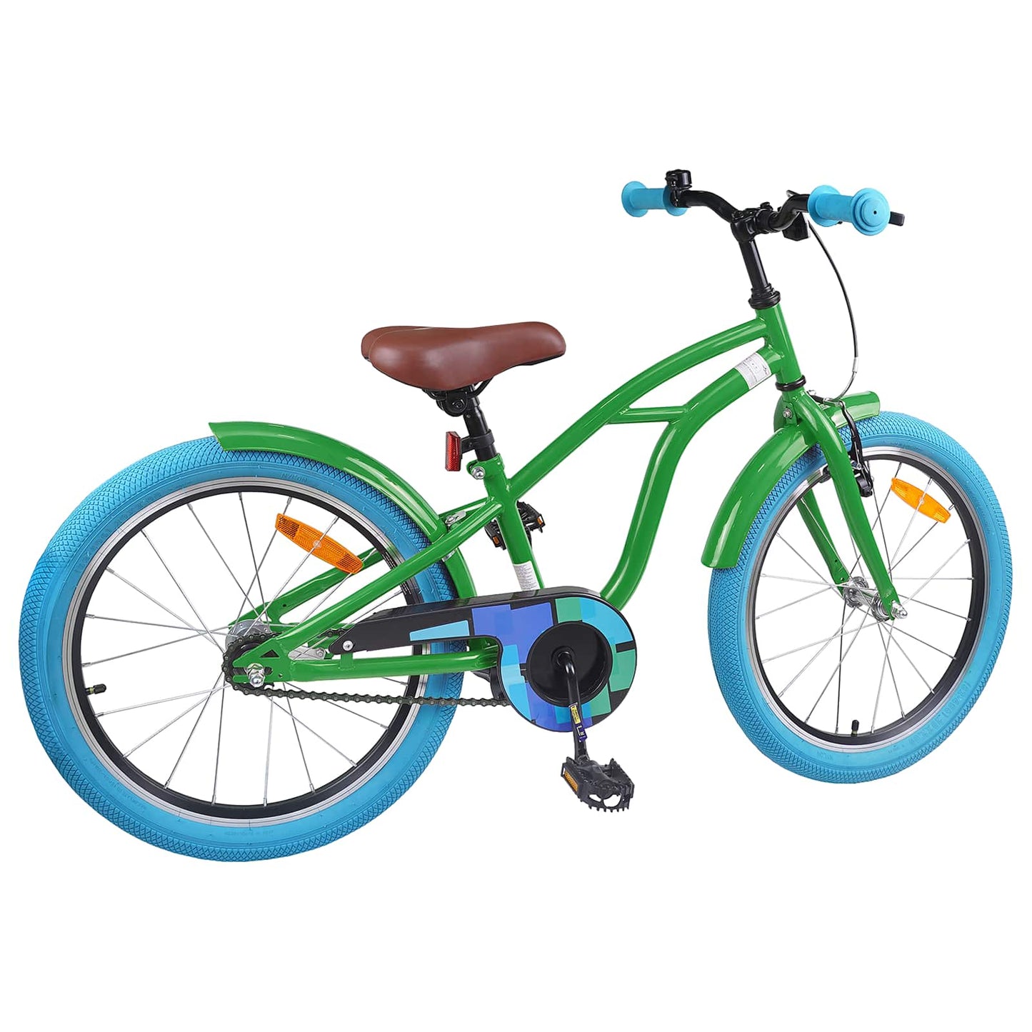Kids Bike 22'' for 7-12 Years Old Green