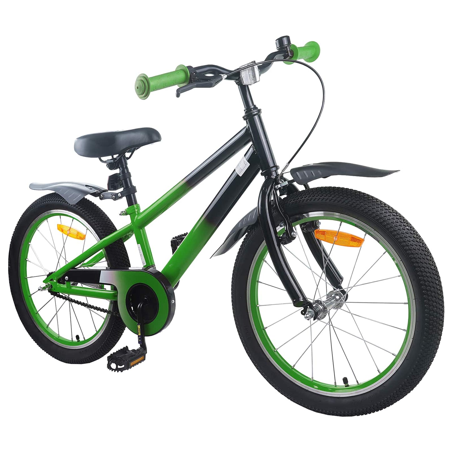 Kids Bike 20 Inches for 6-11 Years Old Green Black