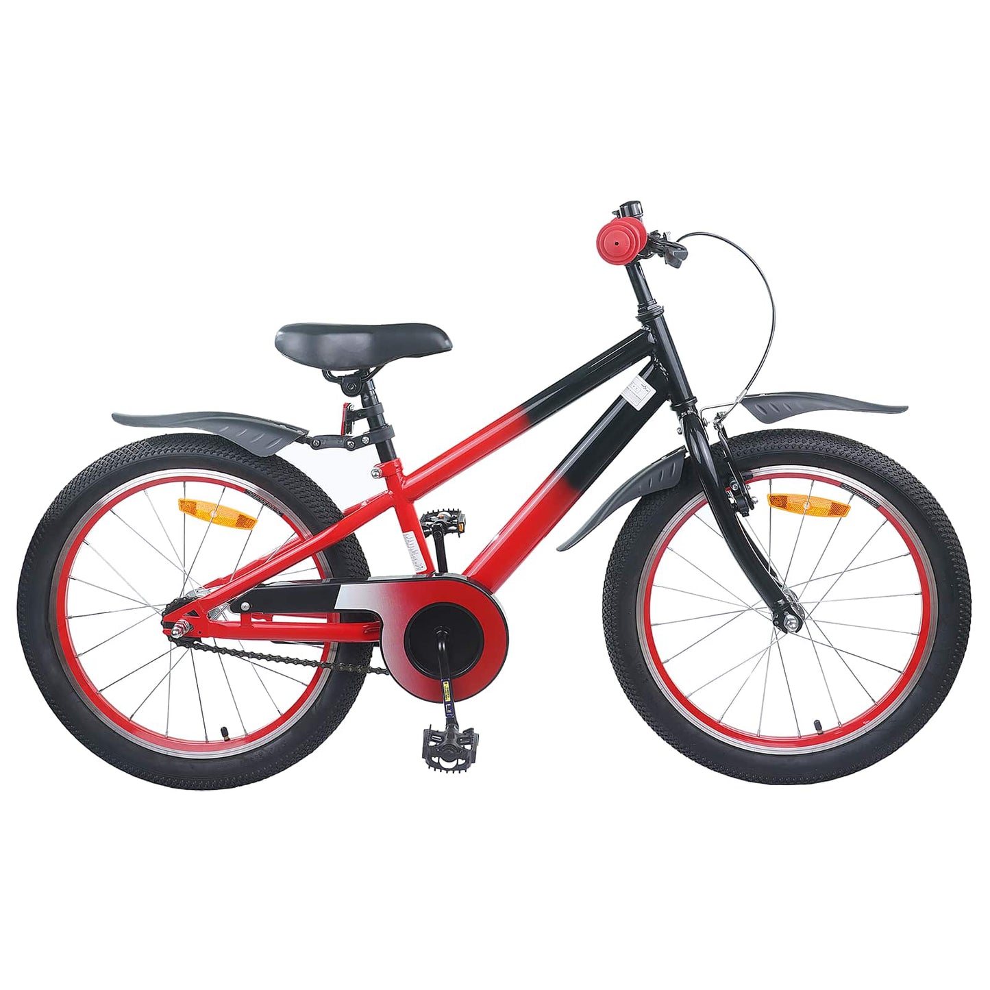 Kids Bike 22 Inches for 7-12 Years Old Red and Black