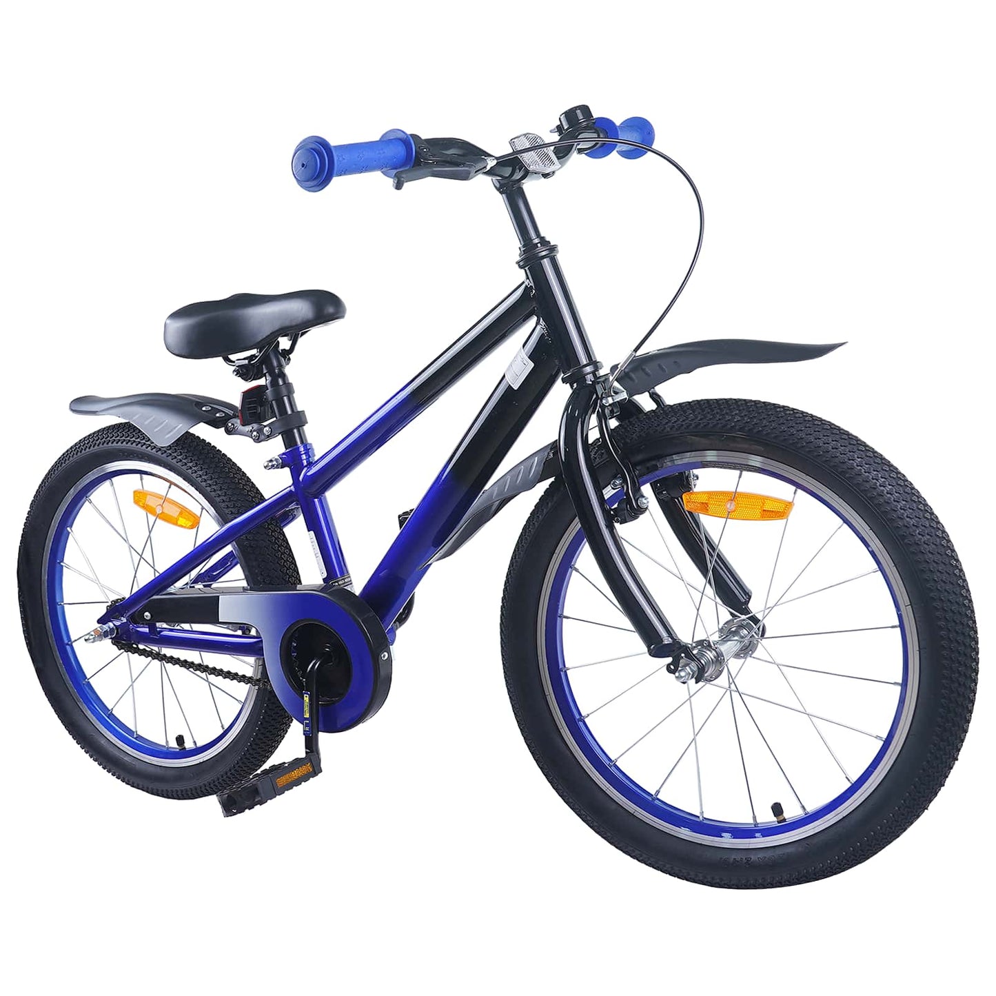 Kids Bike 18 Inches for 5-7 Years Old Blue Black