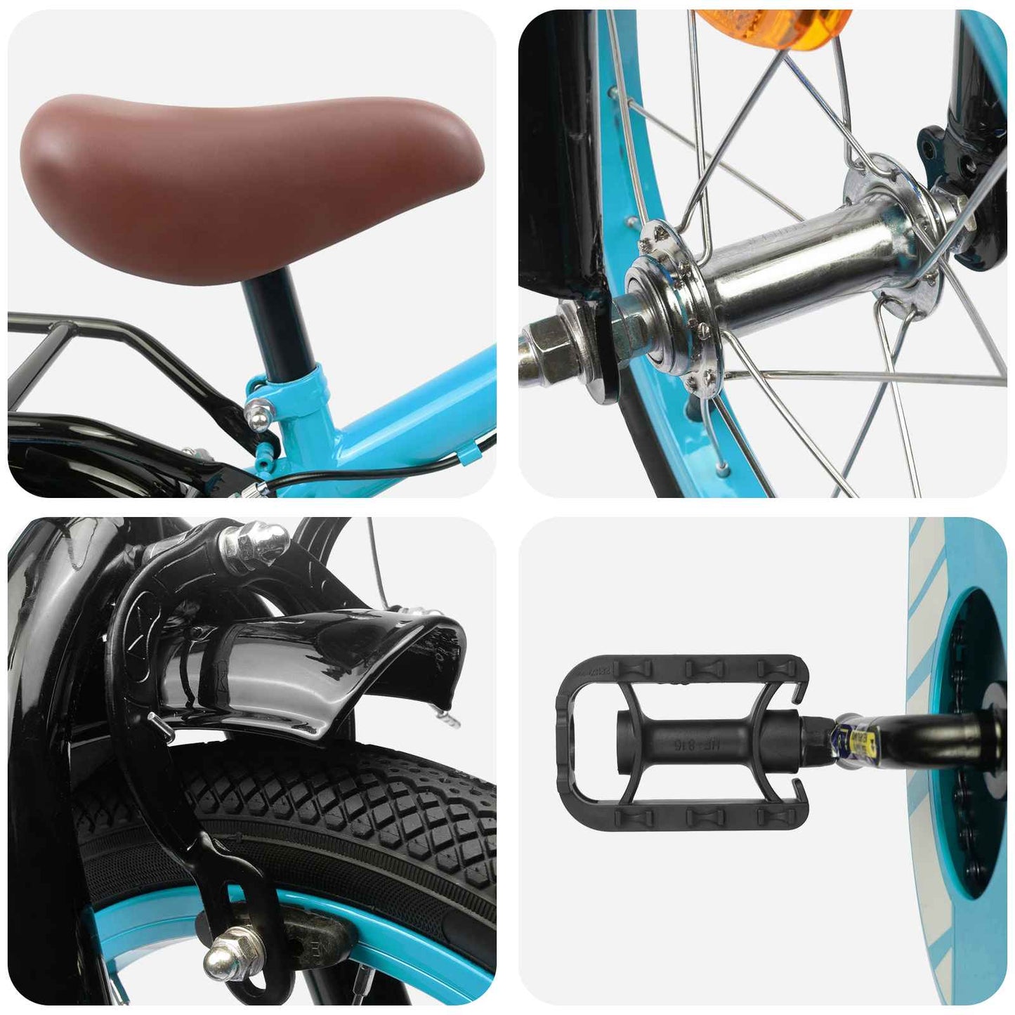 Kids Bike 14 Inches for 3-5 Years Old Light Blue
