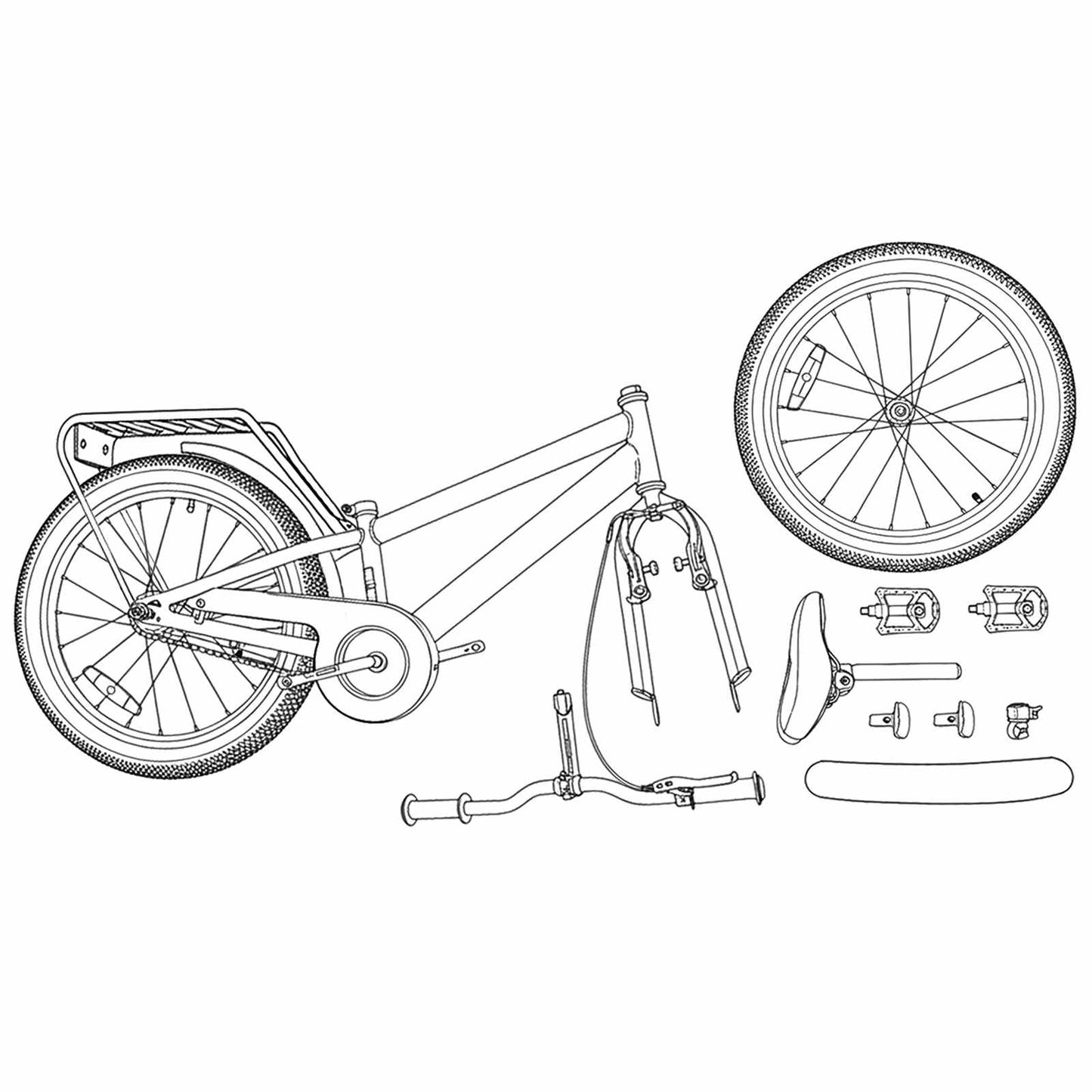 Kids Bike 20 Inches for 6-11 Years Old Black