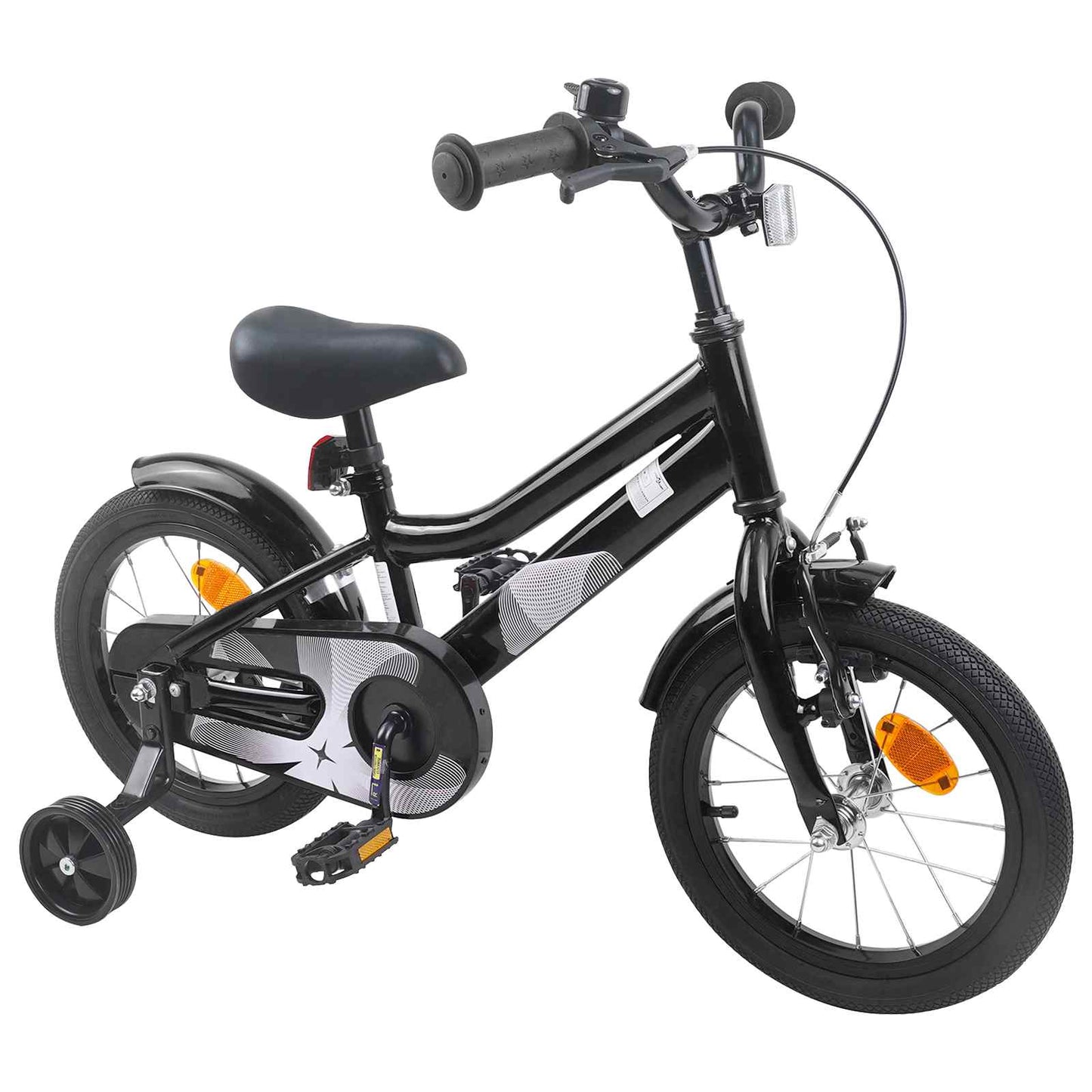 Kids Bike 14 Inches for 3-5 Years Old Black