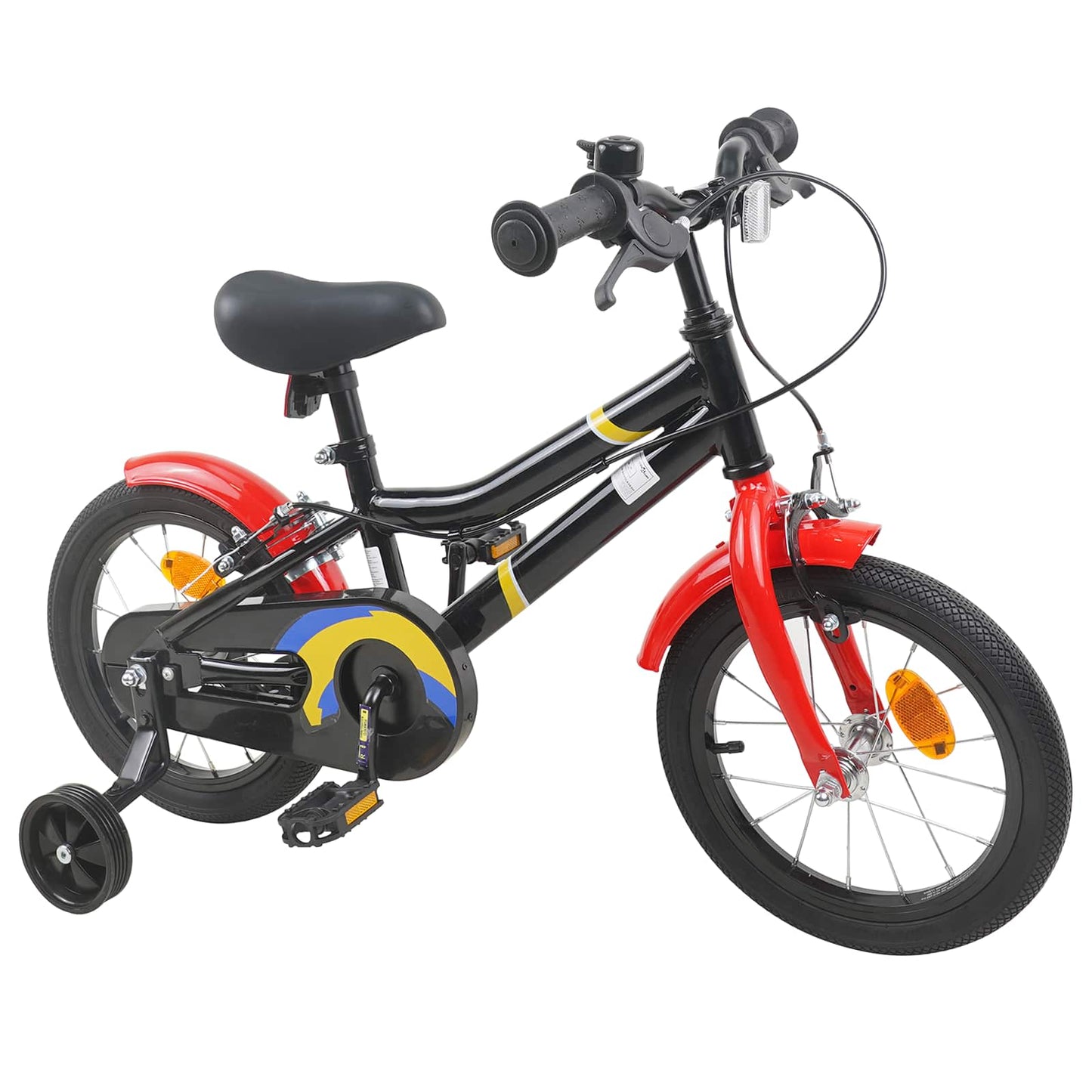 Kids Bike 12 Inches for 2-4 Years Old Black Red