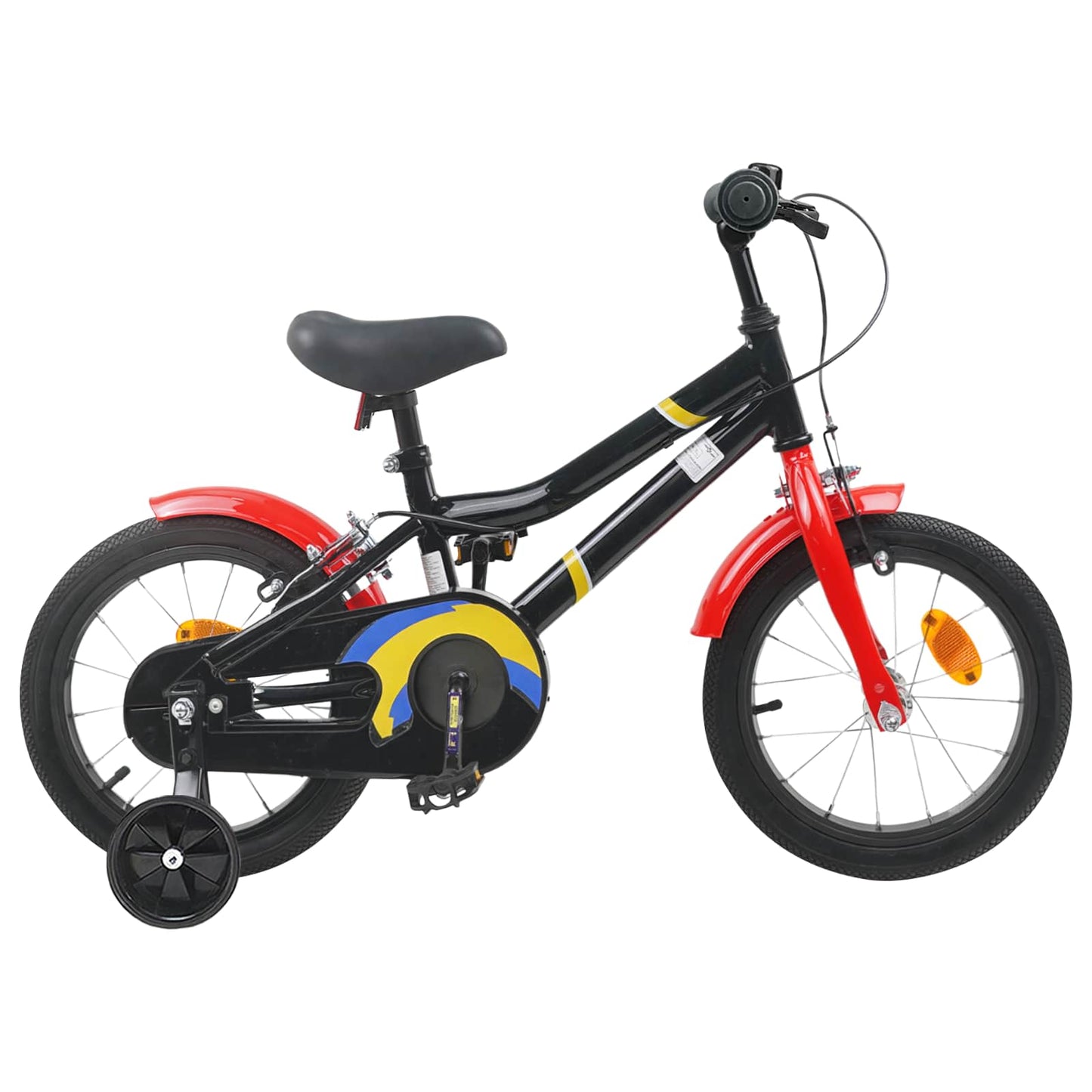 Kids Bike 14 Inches for 3-5 Years Old Black Red