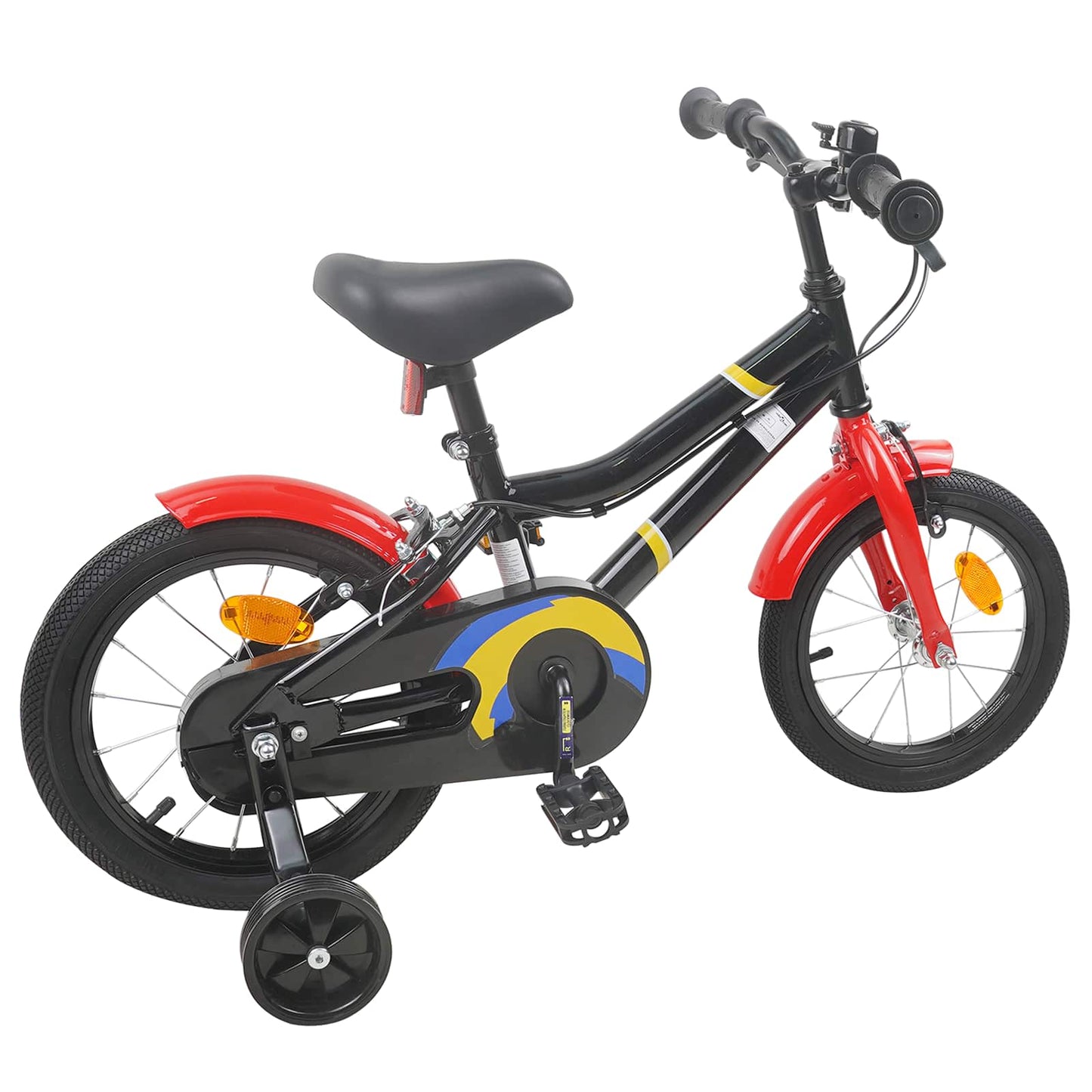 Kids Bike 16 Inches for 4-6 Years Old Black Red
