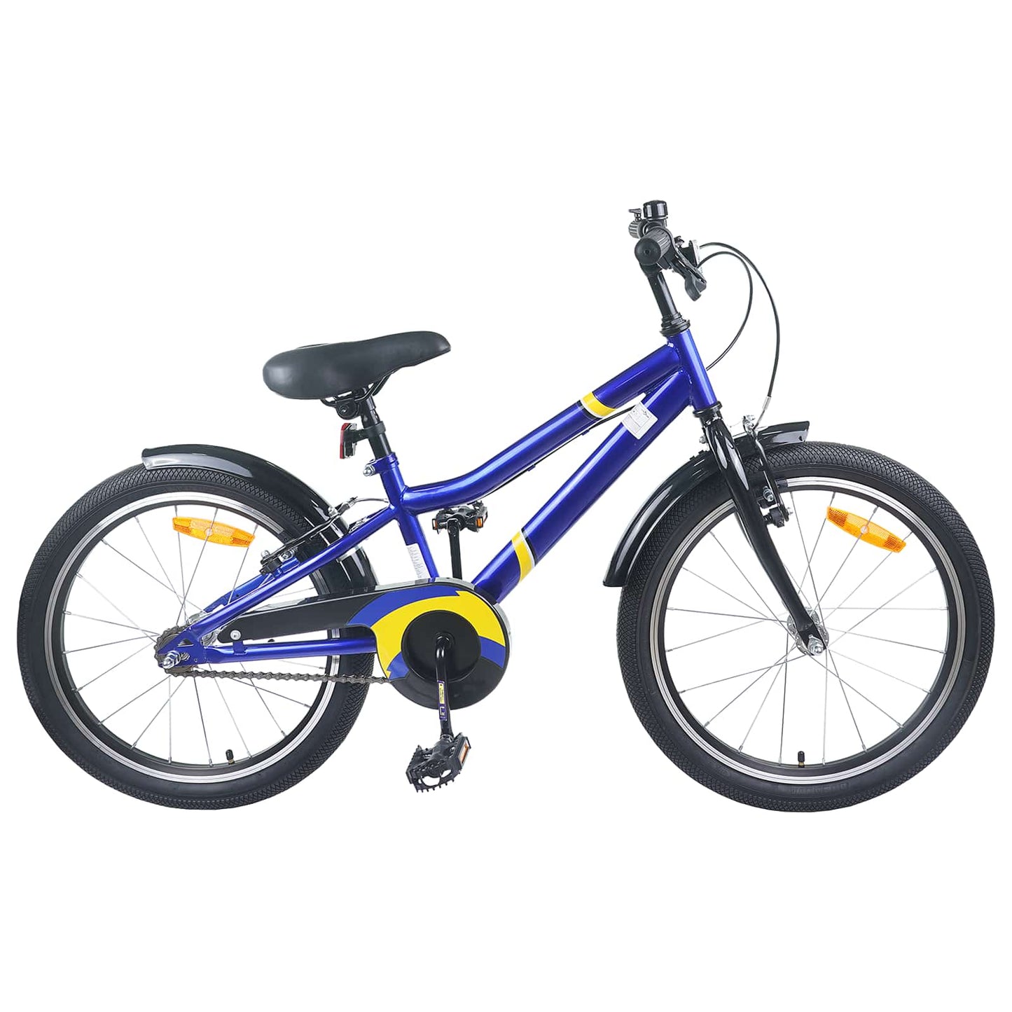 Kids Bike 18 Inches for 5-7 Years Old Blue Black