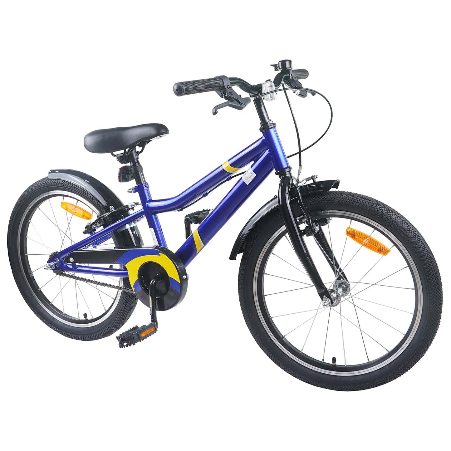 Kids Bike 22 Inches for 7-12 Years Old Blue Black