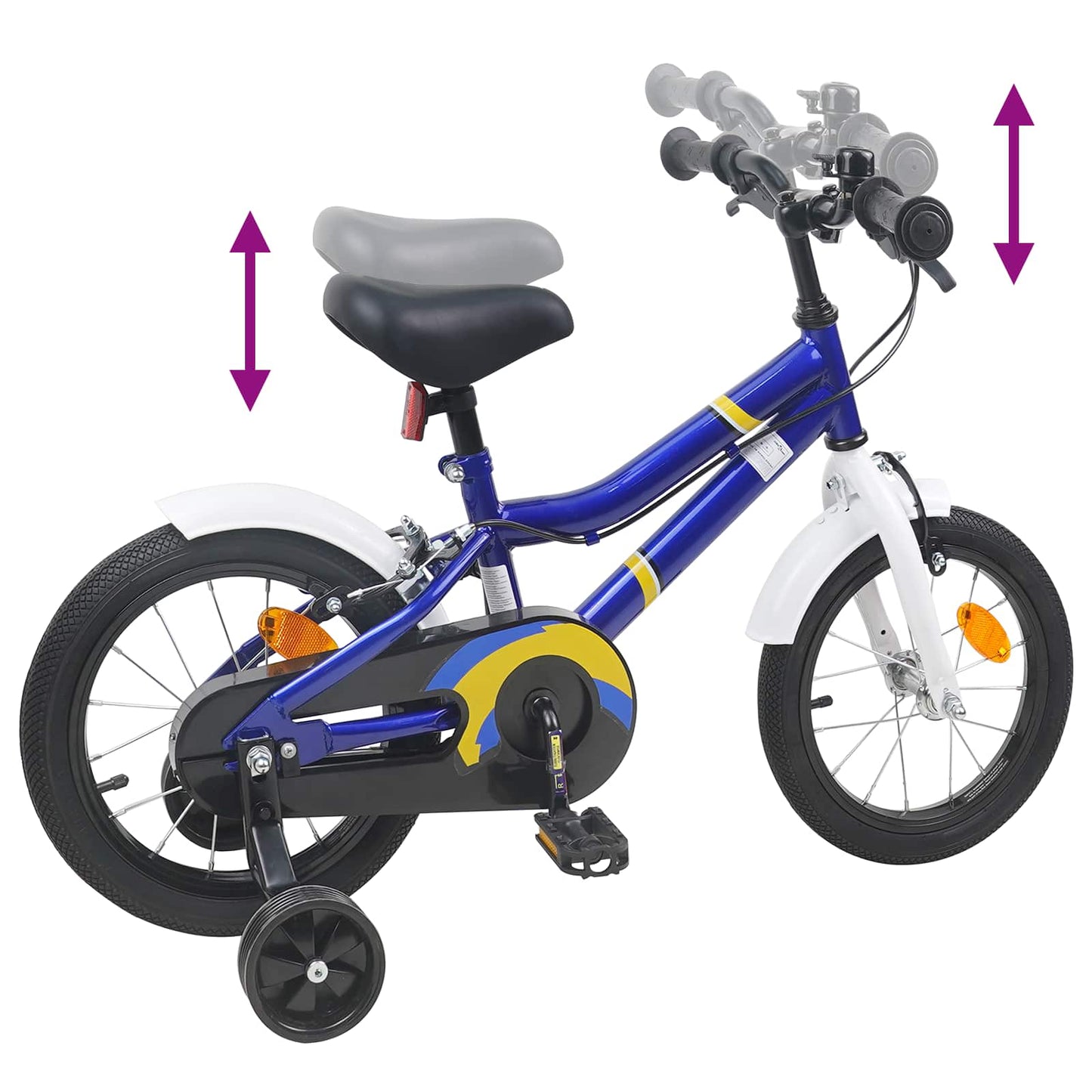 Kids Bike 16 Inches for 4-6 Years Old Blue White