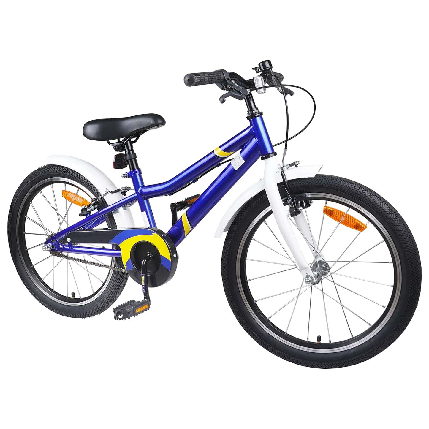 Kids Bike 22 Inches for 7-12 Years Old Blue White