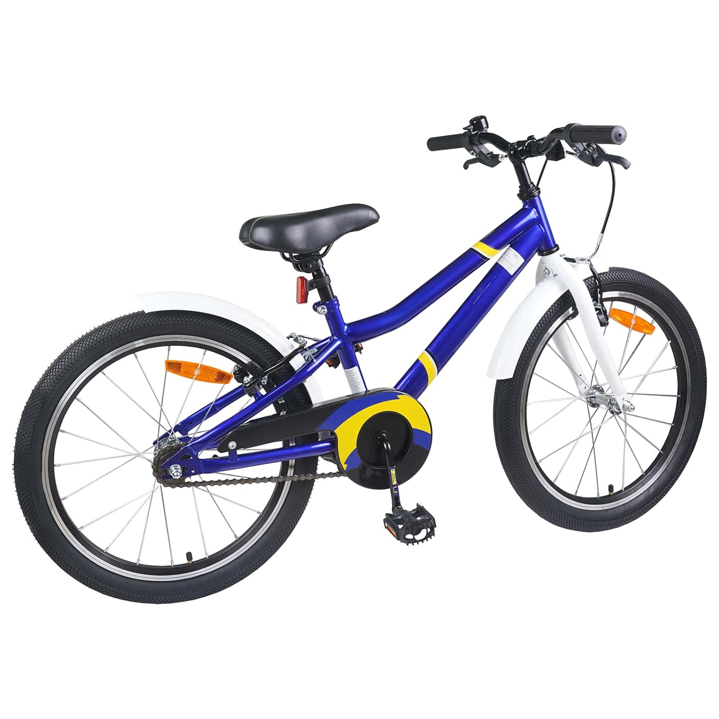 Kids Bike 22 Inches for 7-12 Years Old Blue White