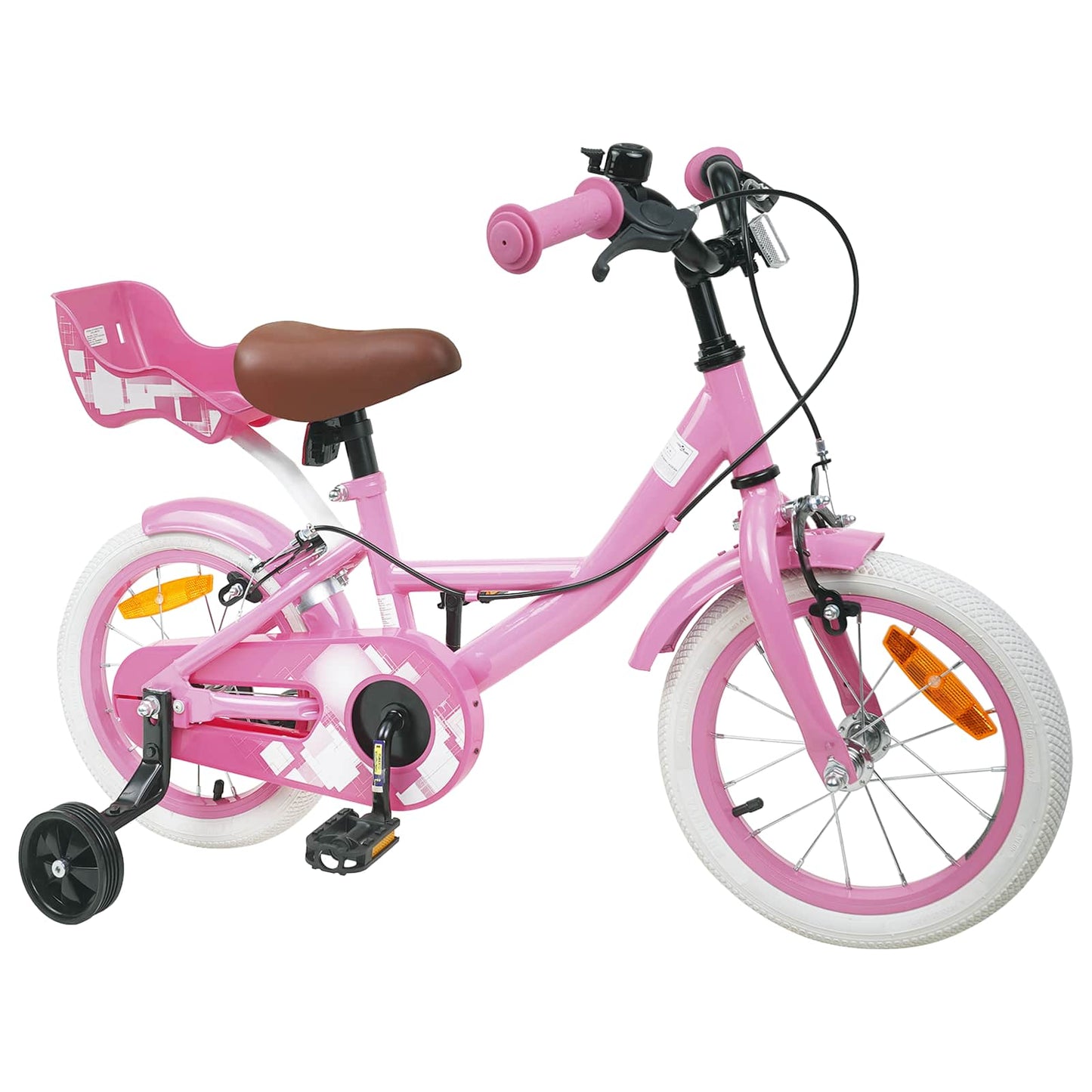 Kids Bike 12 Inches for 2-4 Years Old Light Pink