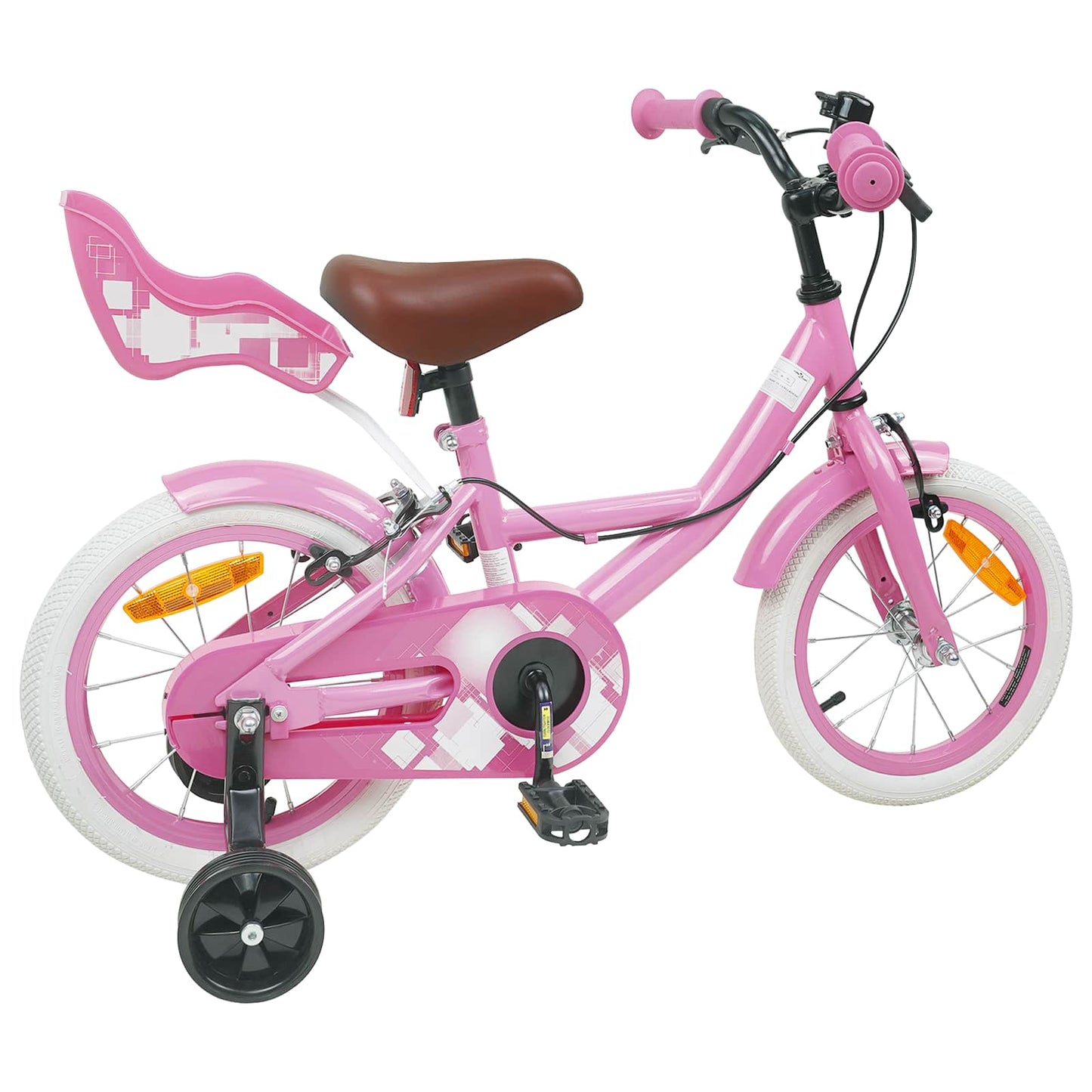 Kids Bike 12 Inches for 2-4 Years Old Light Pink