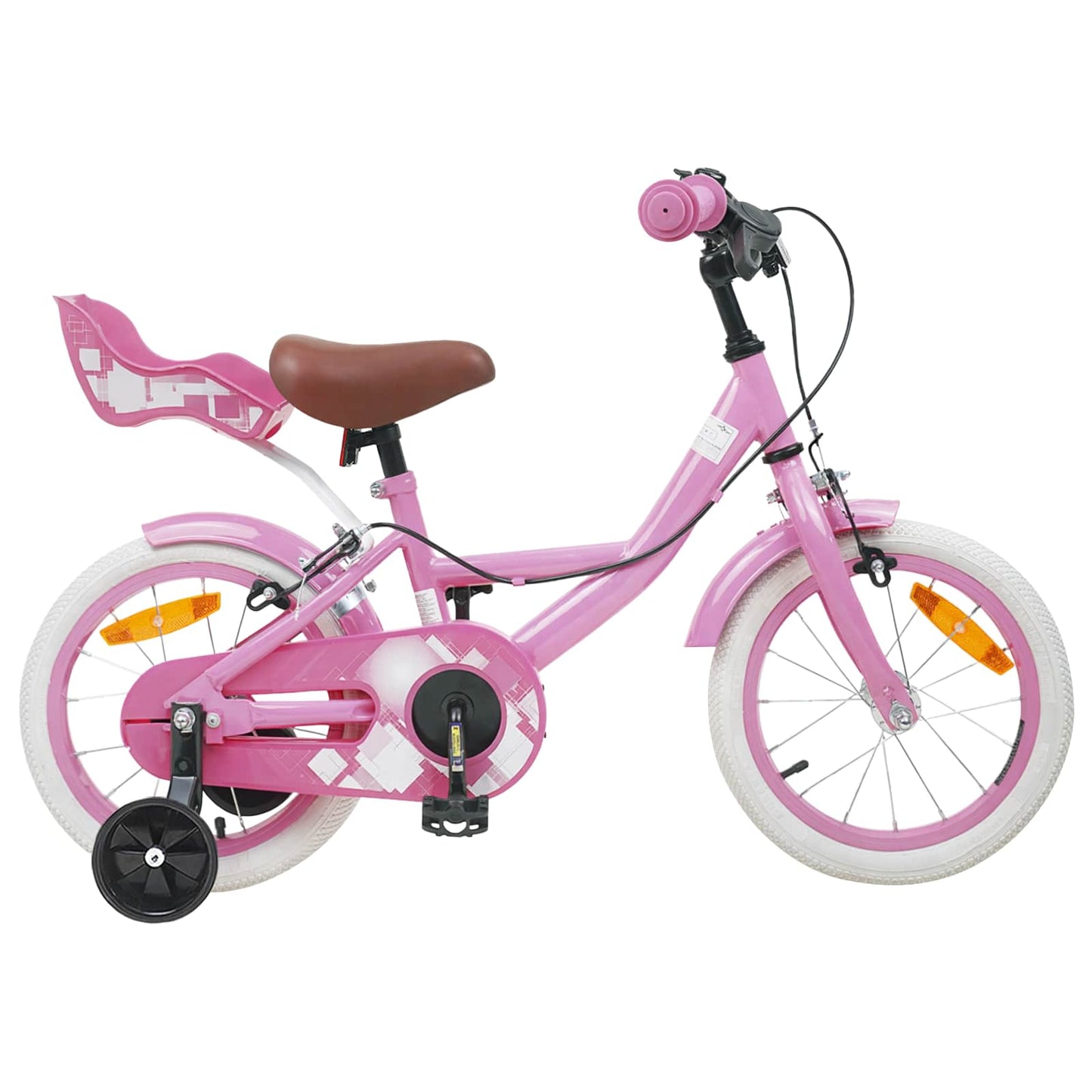 Kids Bike 12 Inches for 2-4 Years Old Light Pink