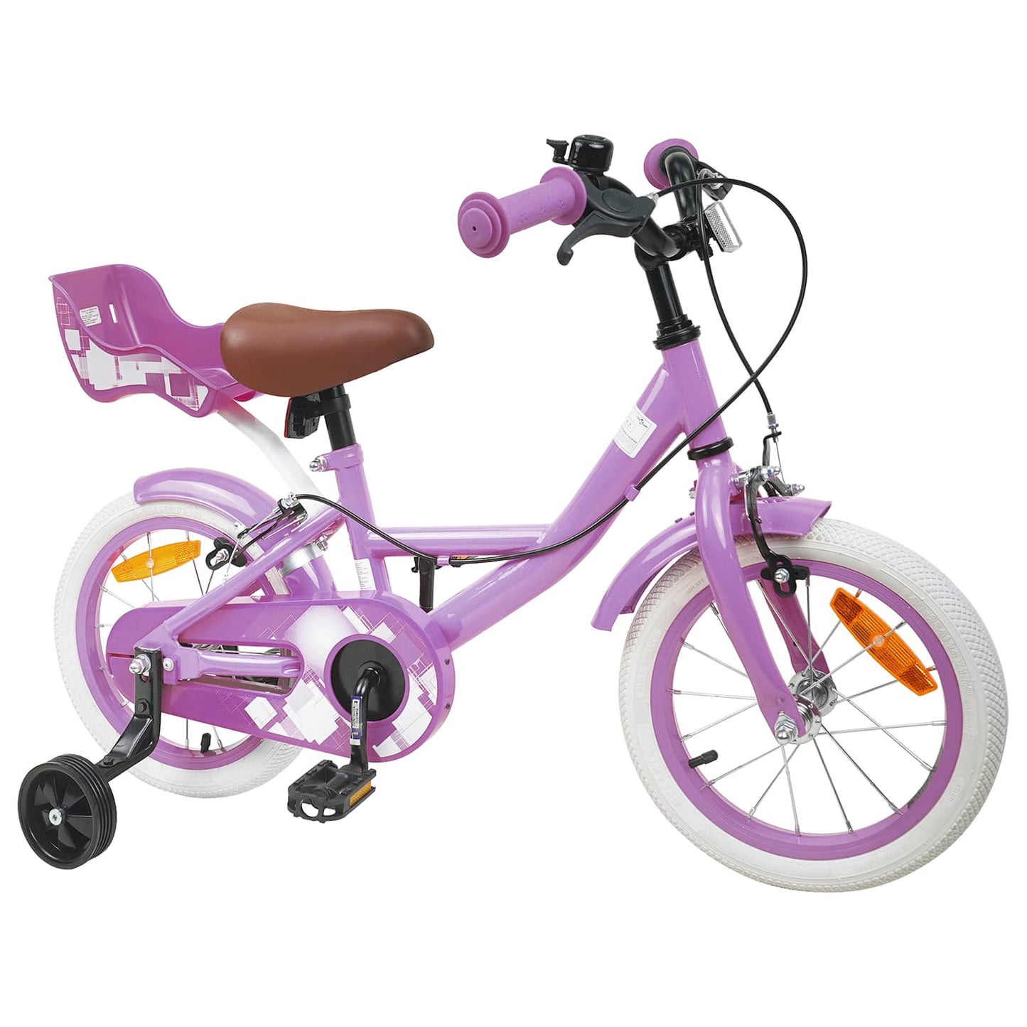 Kids Bike 12 Inches for 2-4 Years Old Purple