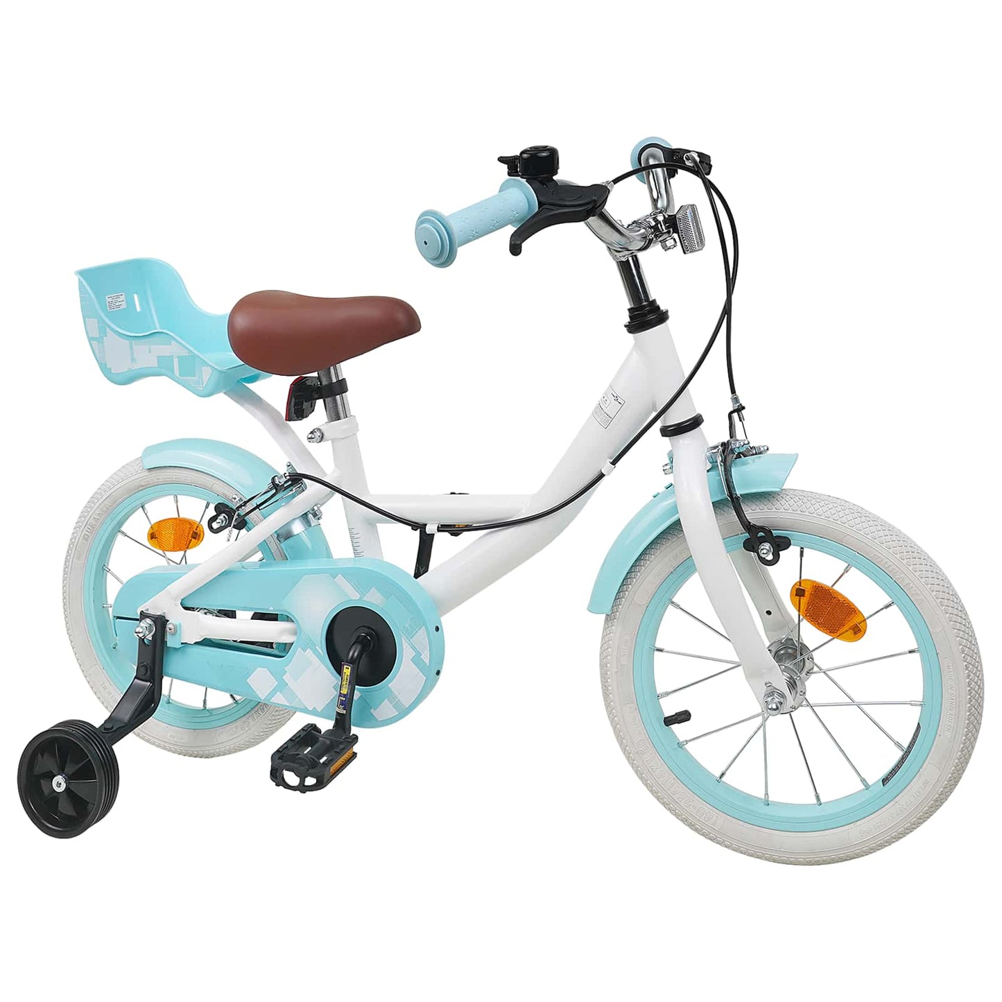 Kids Bike 14 Inches for 3-5 Years Old White