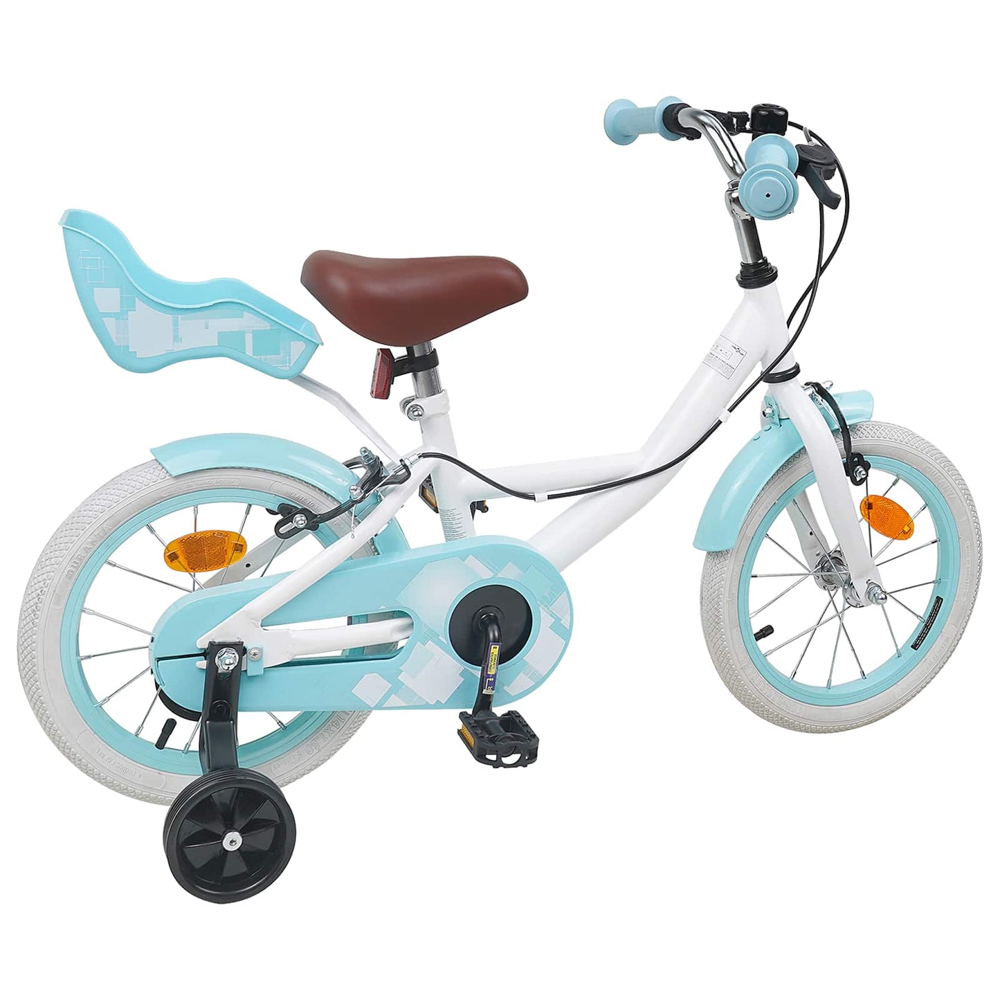 Kids Bike 14 Inches for 3-5 Years Old White