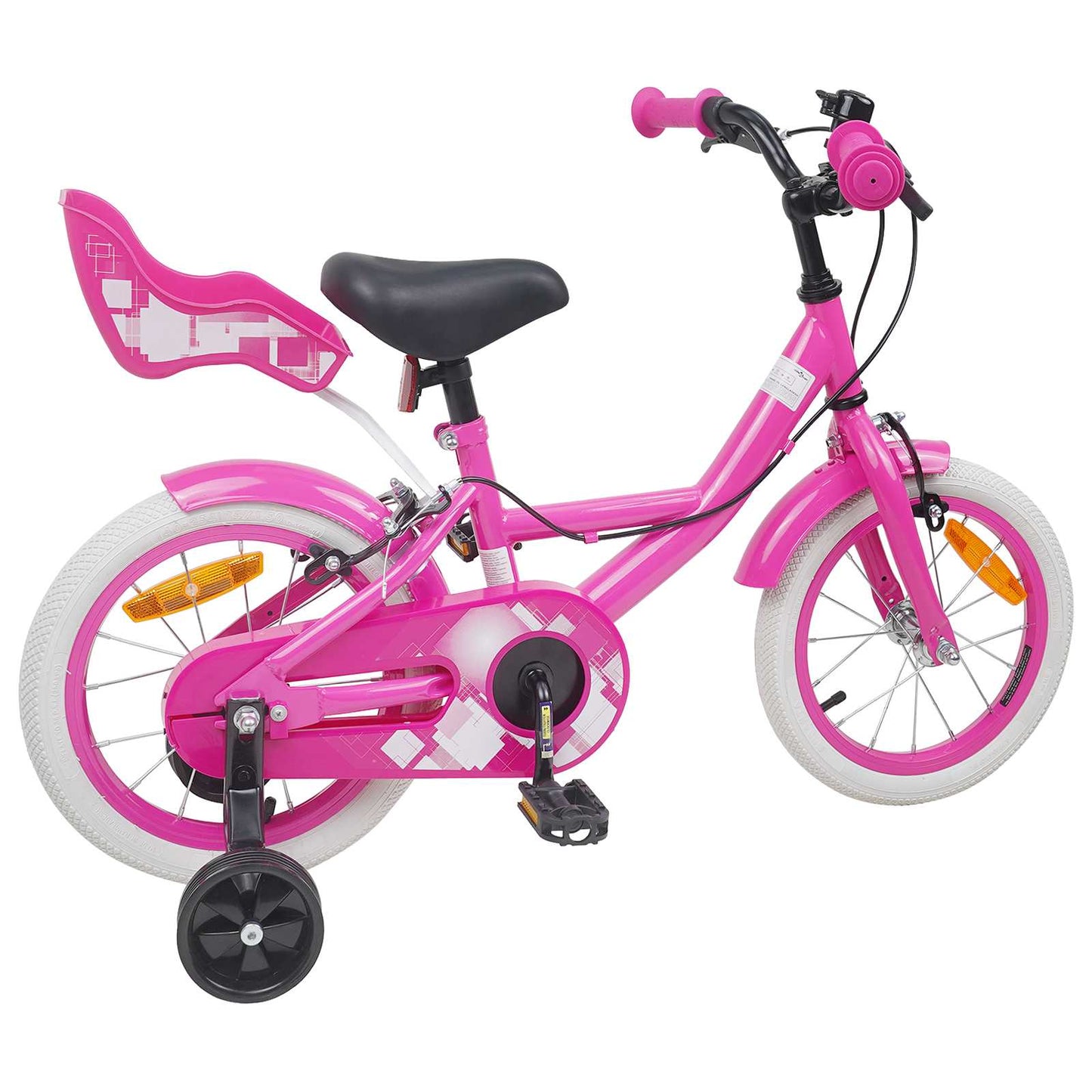 Kids Bike 12 Inches for 2-4 Years Old Pink