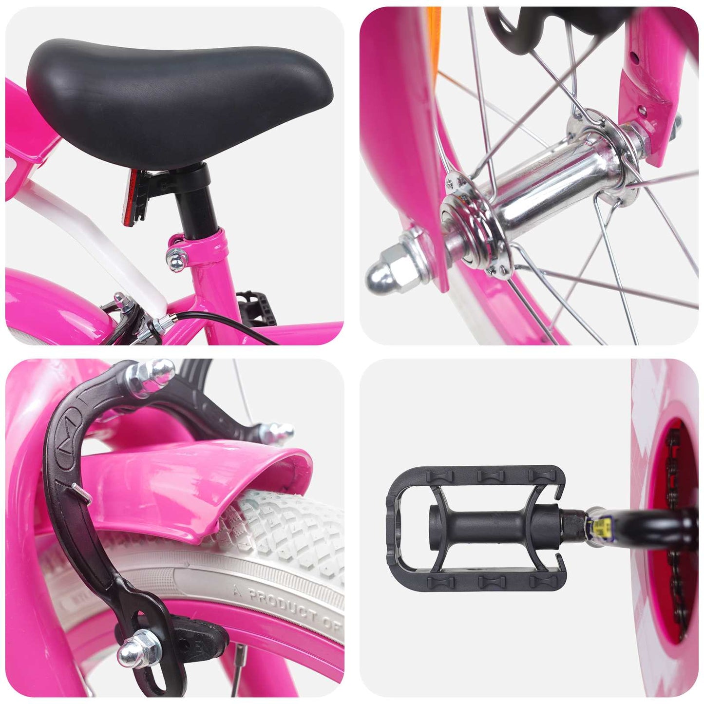 Kids Bike 16 Inches for 4-6 Years Old Pink