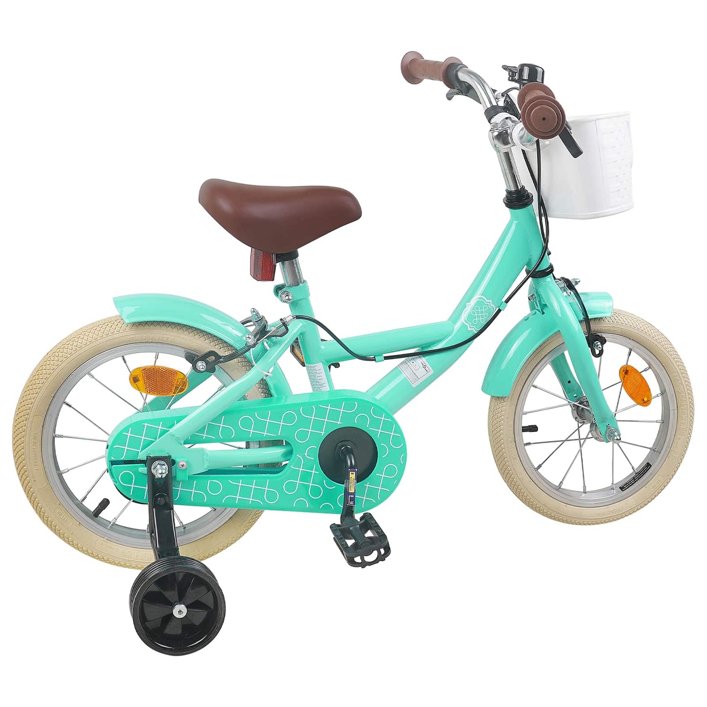 Kids Bike 12 Inches for 2-4 Years Old Sea Green