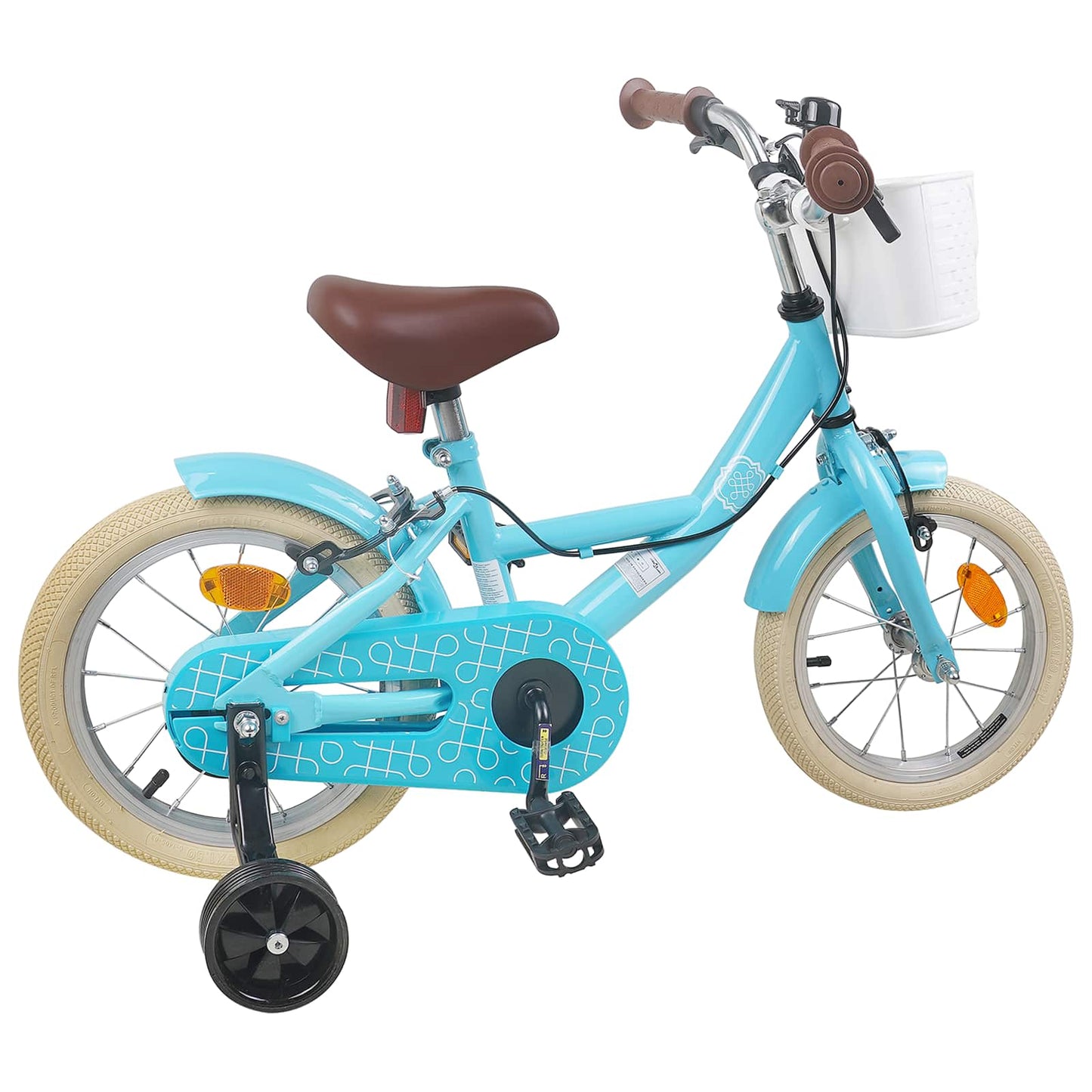 Kids Bike 14 Inches for 3-5 Years Old Light Blue