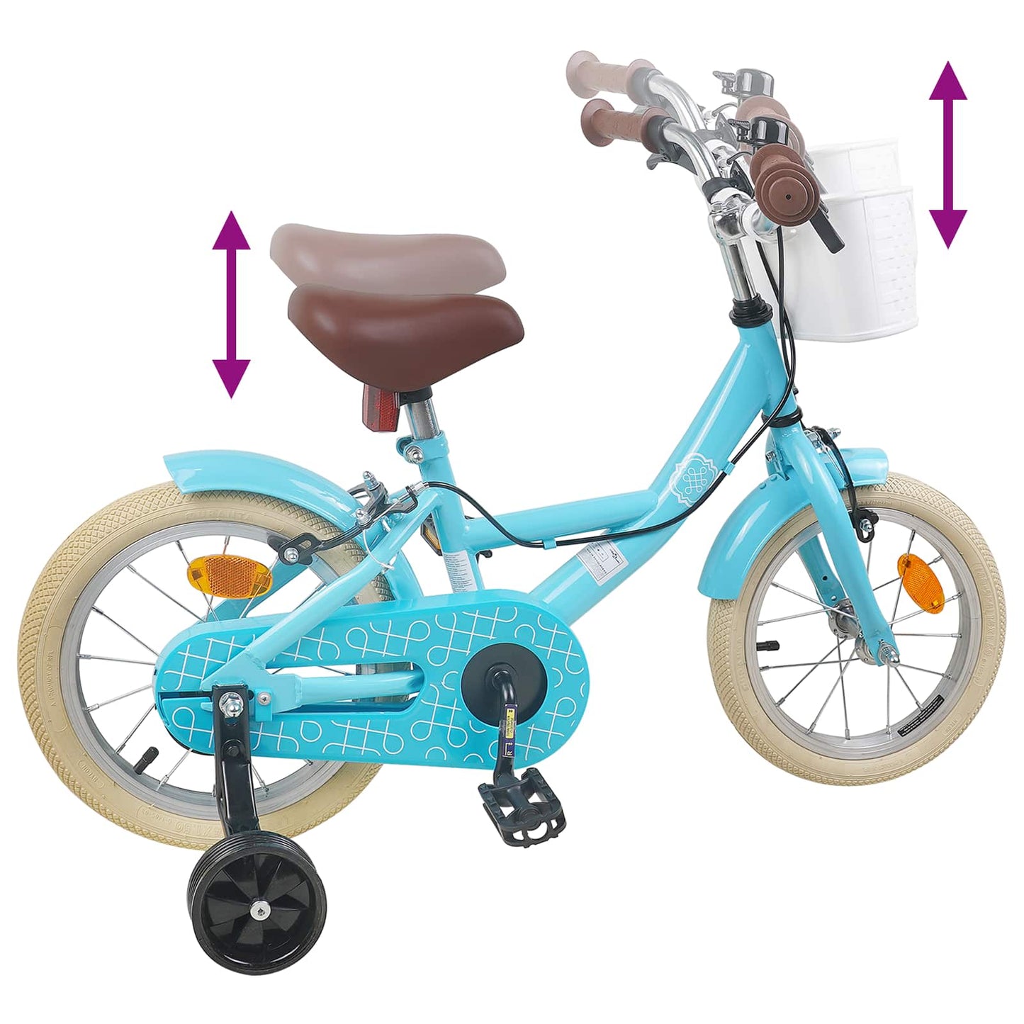Kids Bike 16 Inches for 4-6 Years Old Light Blue