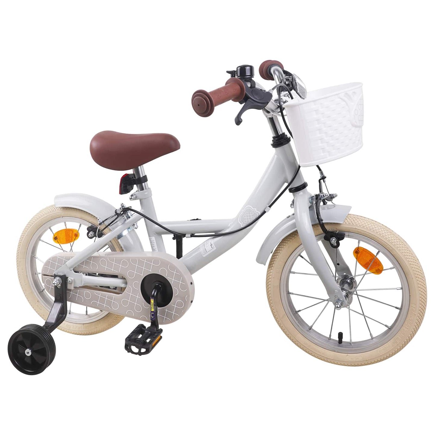 Kids Bike 12 Inches for 2-4 Years Old Light Grey