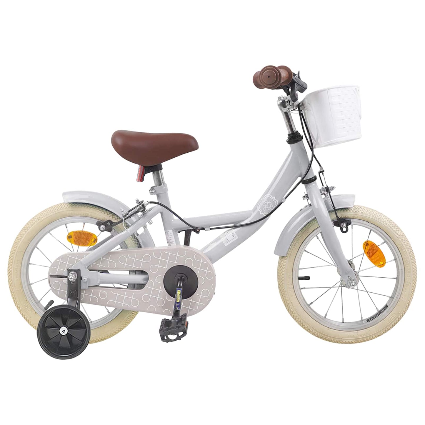Kids Bike 12 Inches for 2-4 Years Old Light Grey