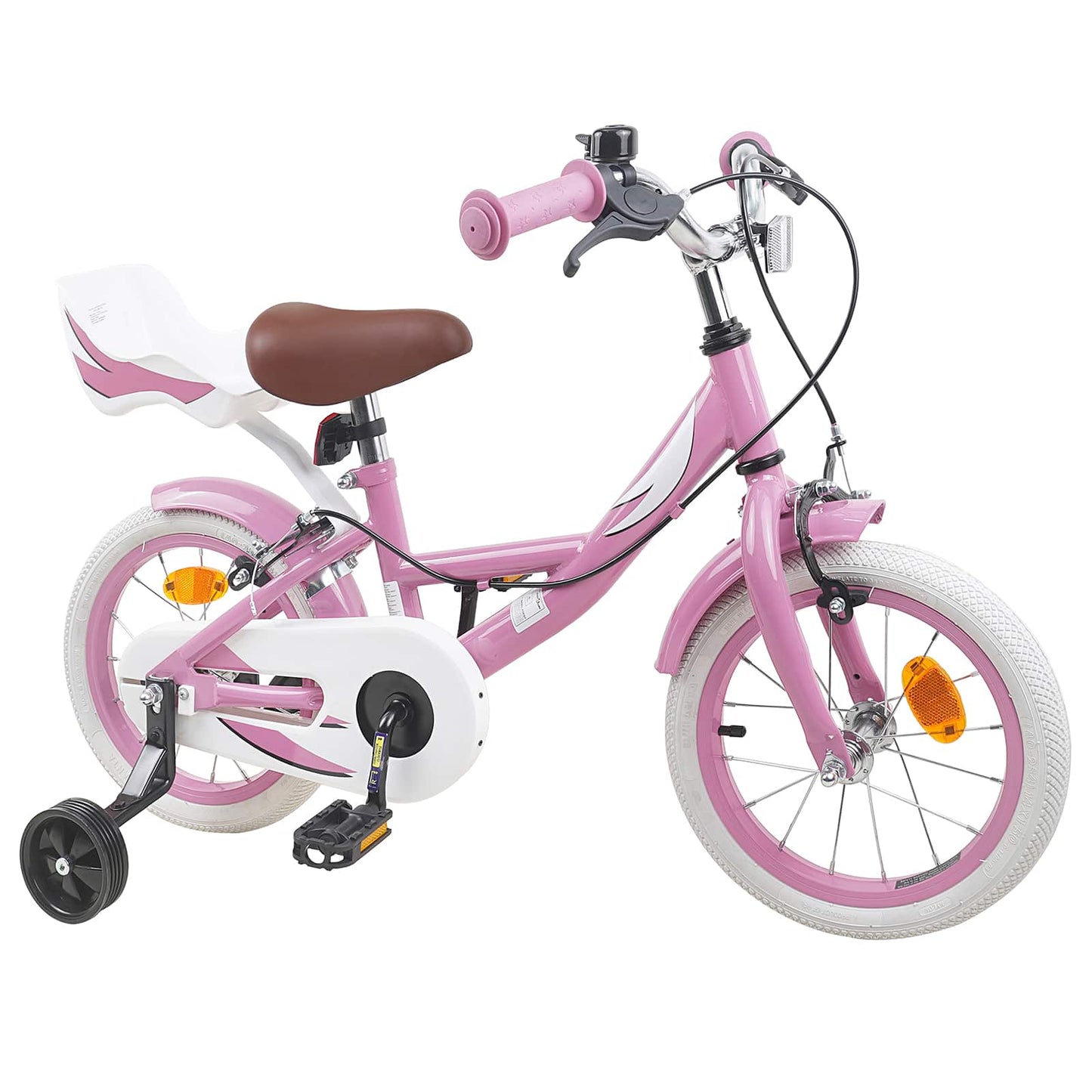Kids Bike 14 Inches for 3-5 Years Old Light Pink