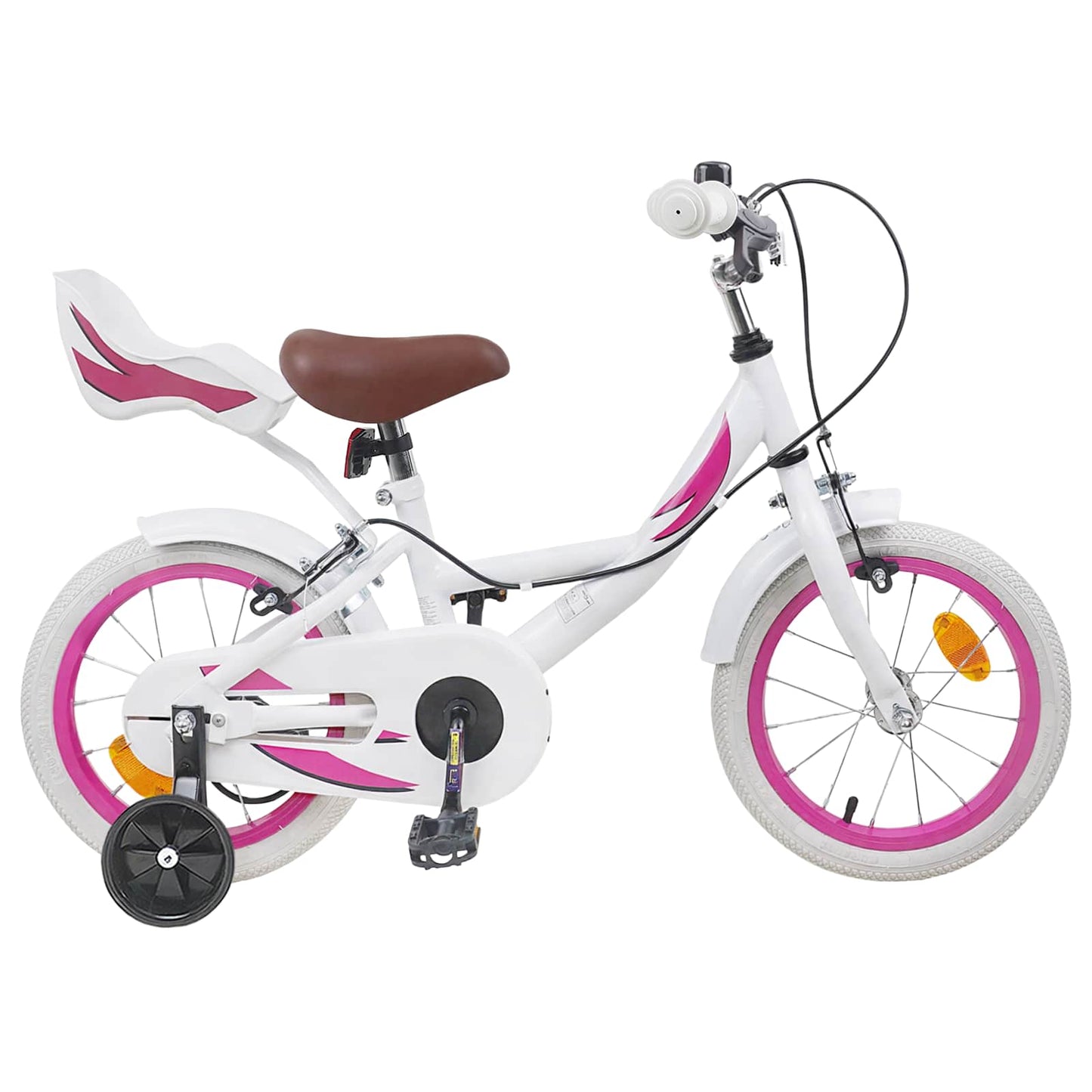 Kids Bike 14 Inches for 3-5 Years Old White
