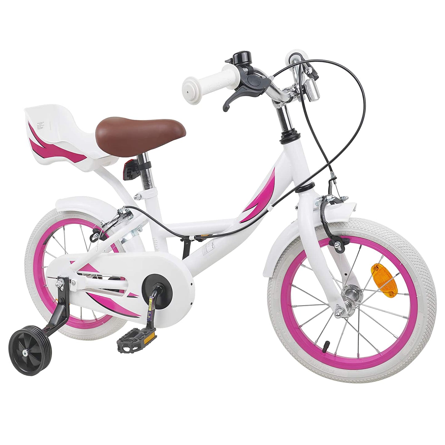 Kids Bike 16 Inches for 4-6 Years Old White
