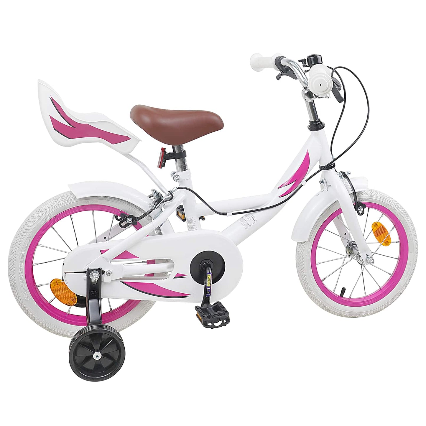 Kids Bike 16 Inches for 4-6 Years Old White