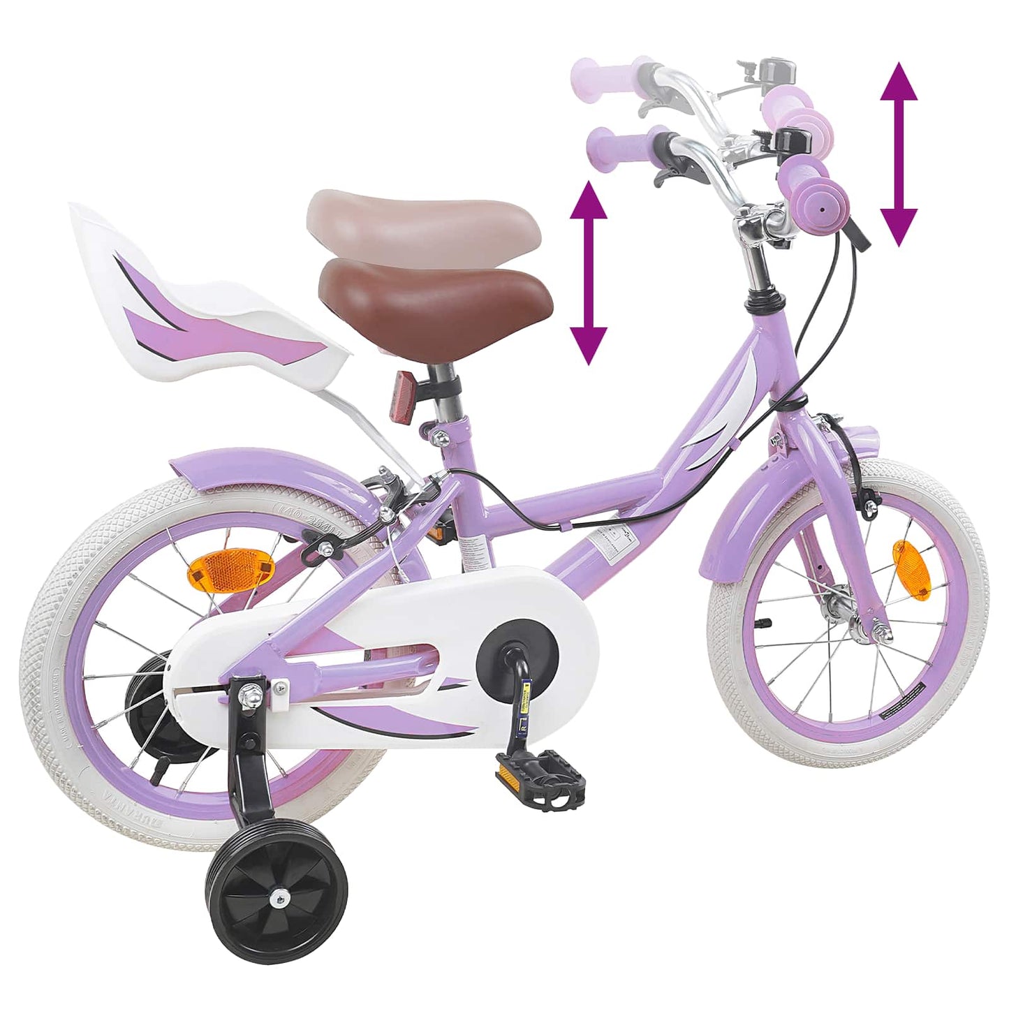 Kids Bike 16 Inches for 4-6 Years Old Purple