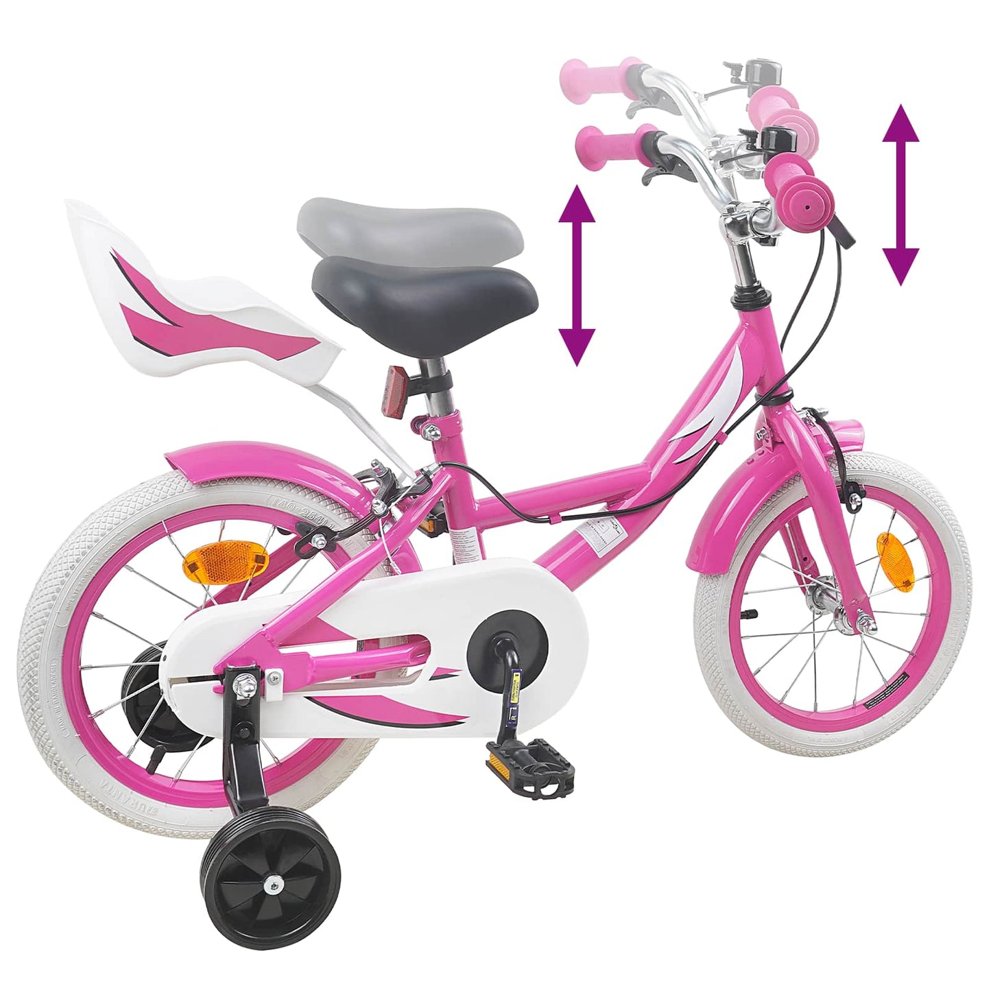 Kids Bike 16 Inches for 4-6 Years Old Pink