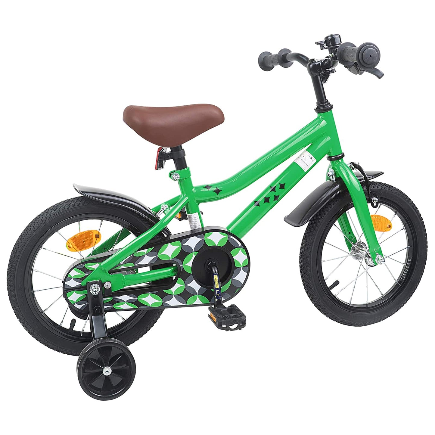 Kids Bike 12 Inches for 2-4 Years Old Green