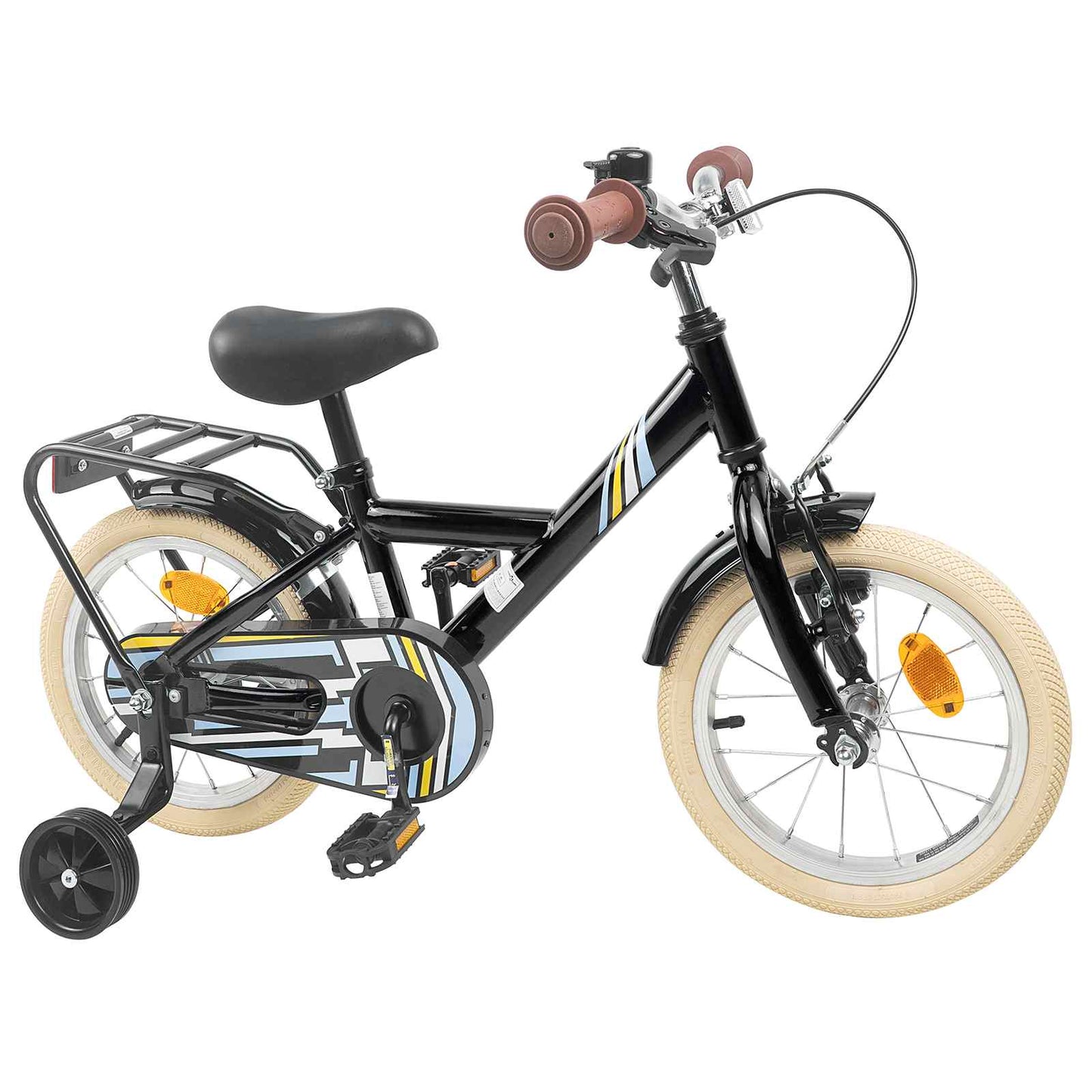 Kids Bike 14 Inches for 3-5 Years Old Black