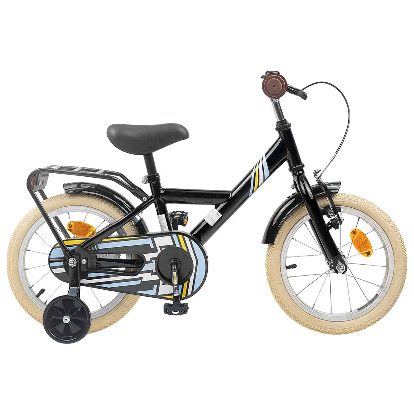 Kids Bike 14 Inches for 3-5 Years Old Black
