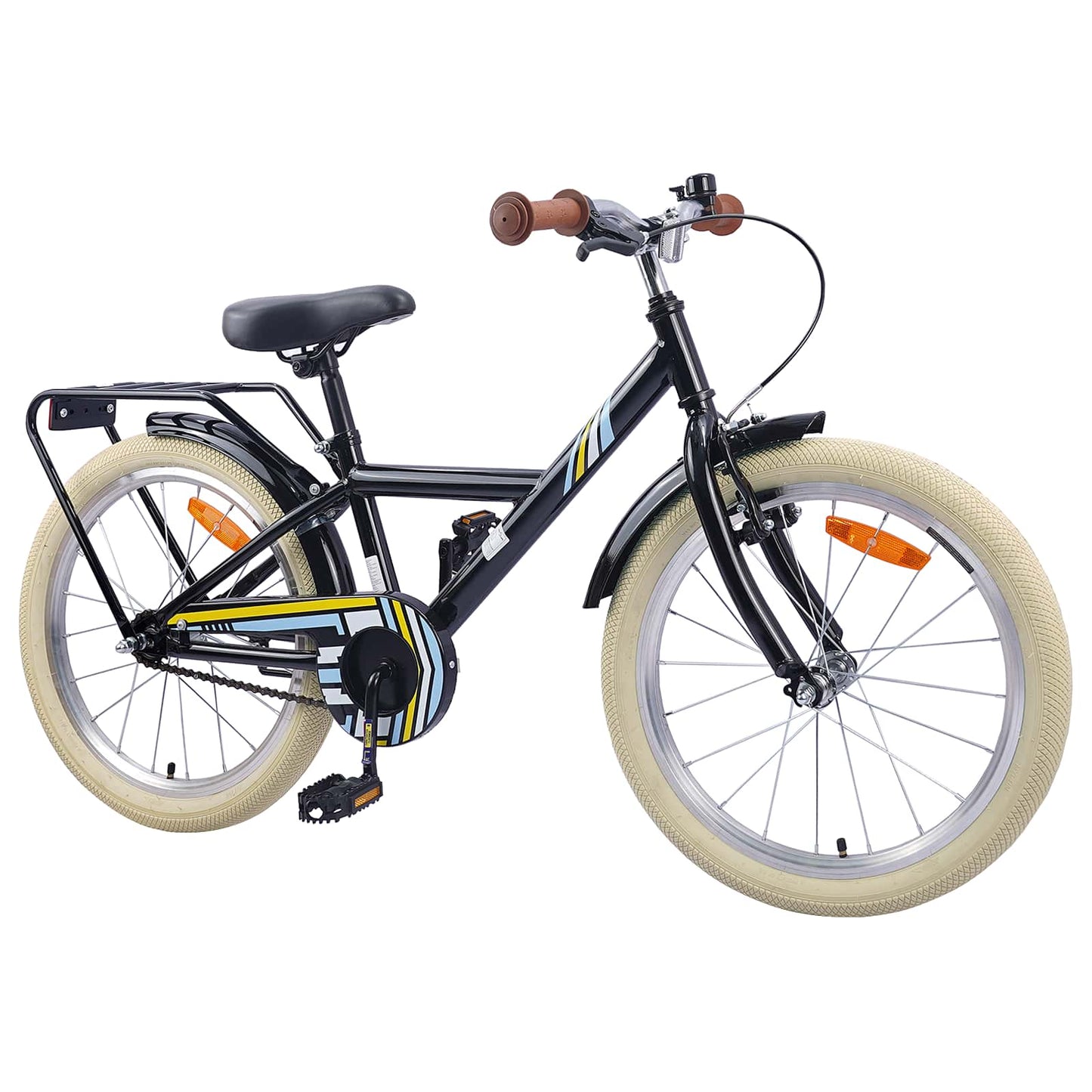Kids Bike 24 Inches for 8-12 Years Old Black