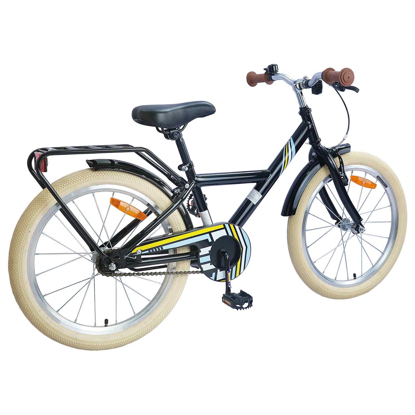 Kids Bike 24 Inches for 8-12 Years Old Black