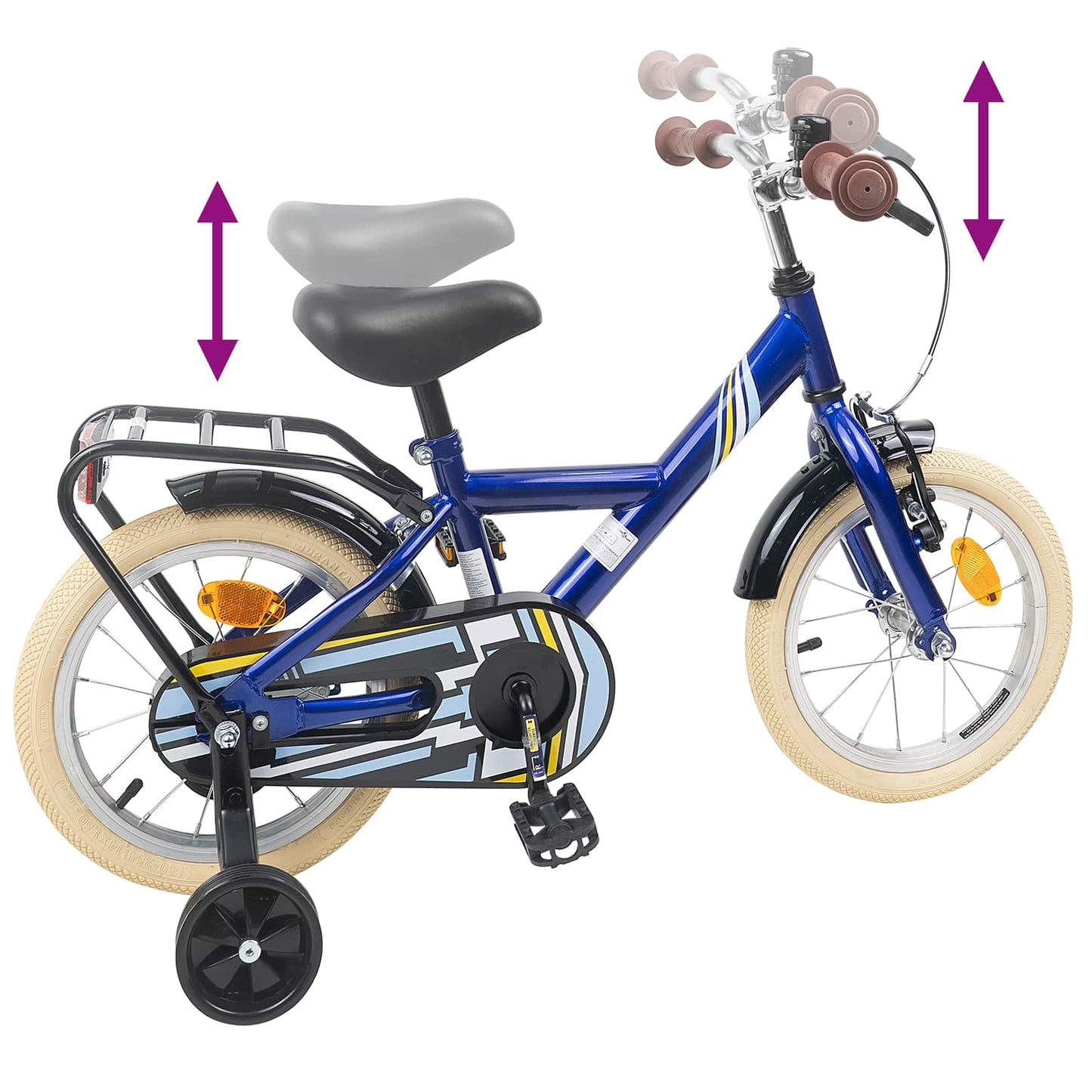 Kids Bike 16 Inches for 4-6 Years Old Dark Blue