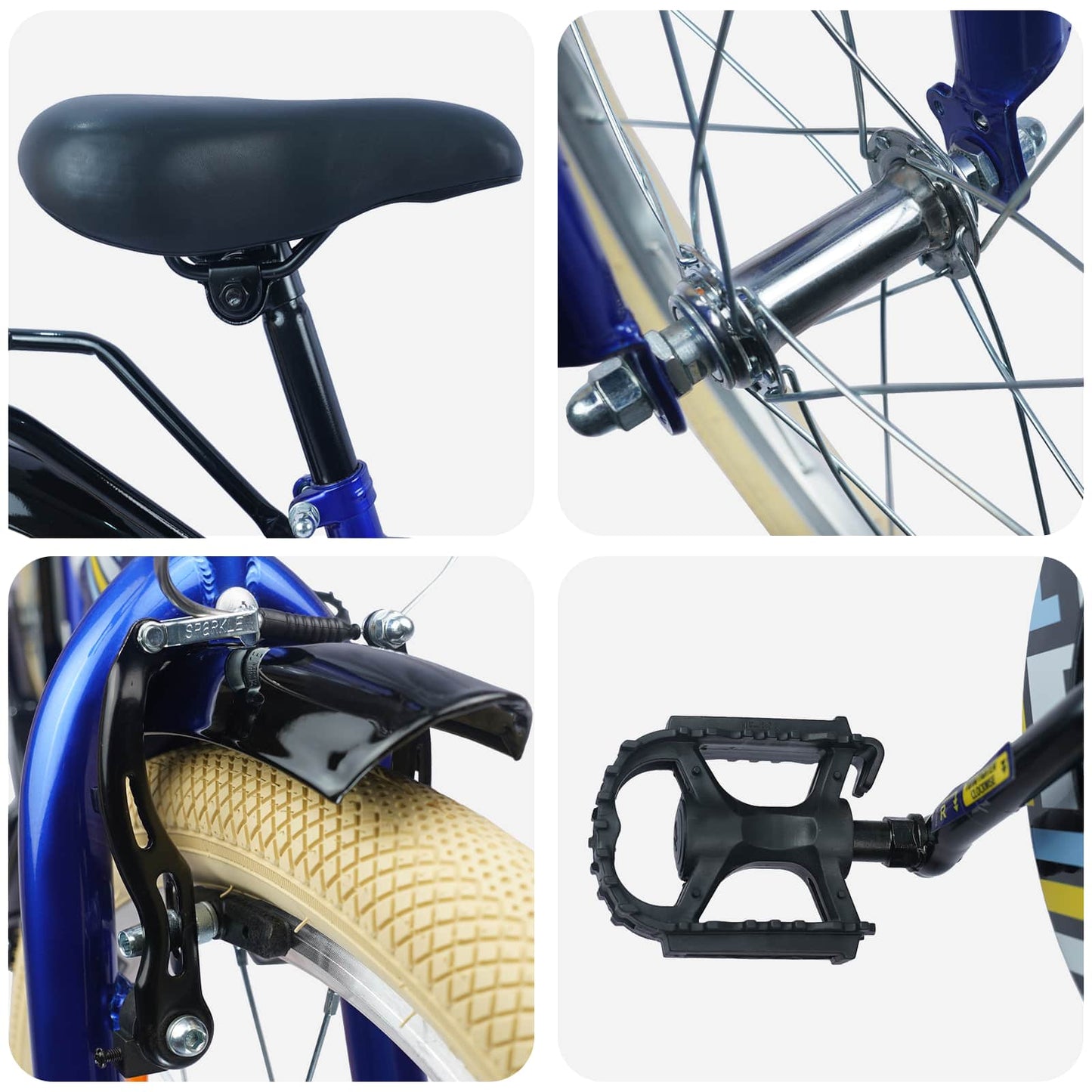 Kids Bike 18 Inches for 5-7 Years Old Dark Blue