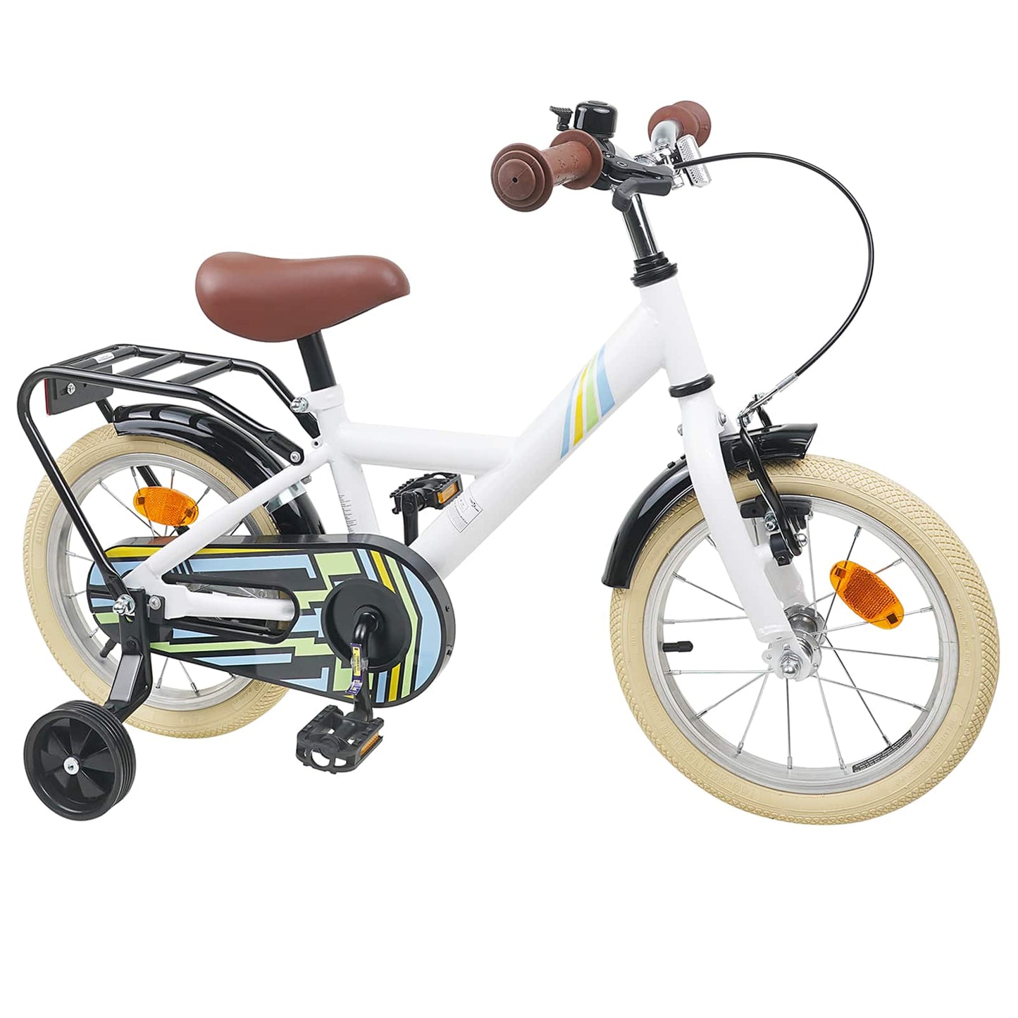 Kids Bike 12 Inches for 2-4 Years Old White