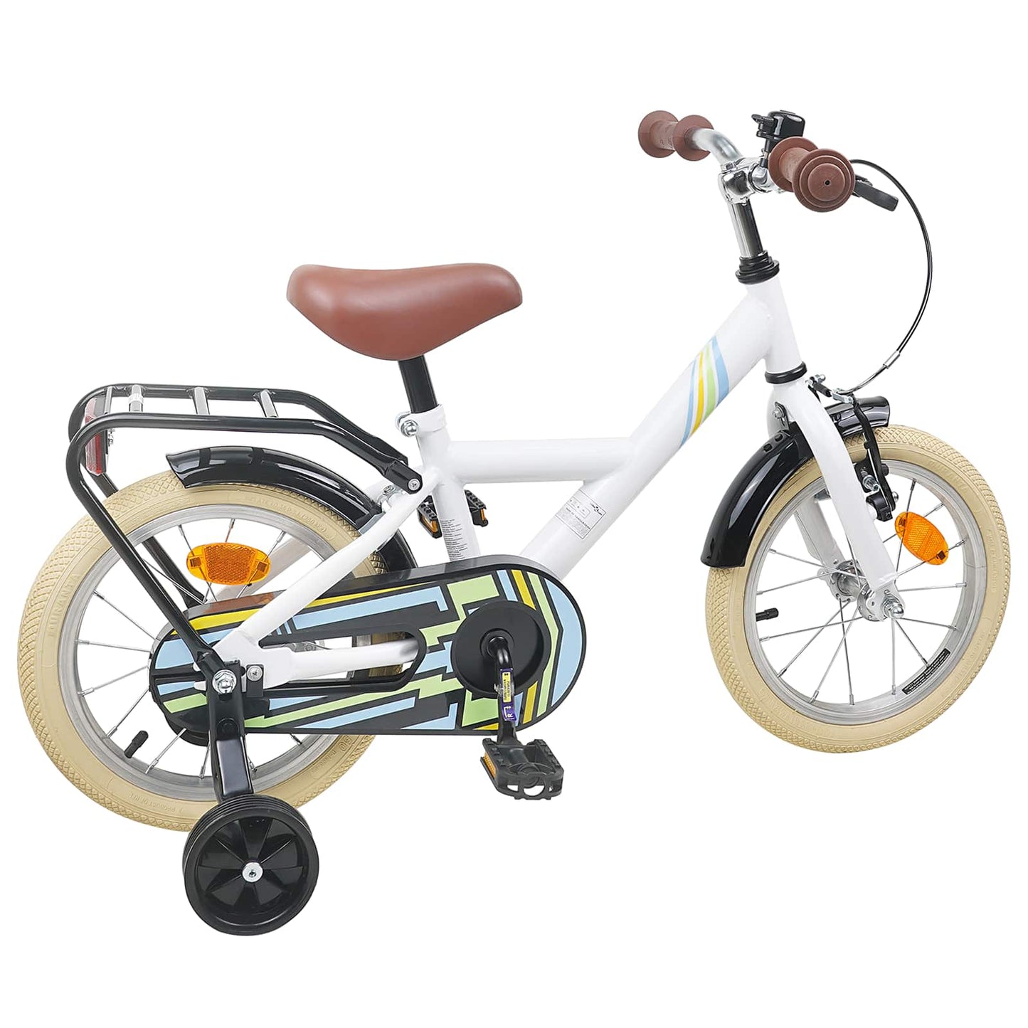 Kids Bike 12 Inches for 2-4 Years Old White